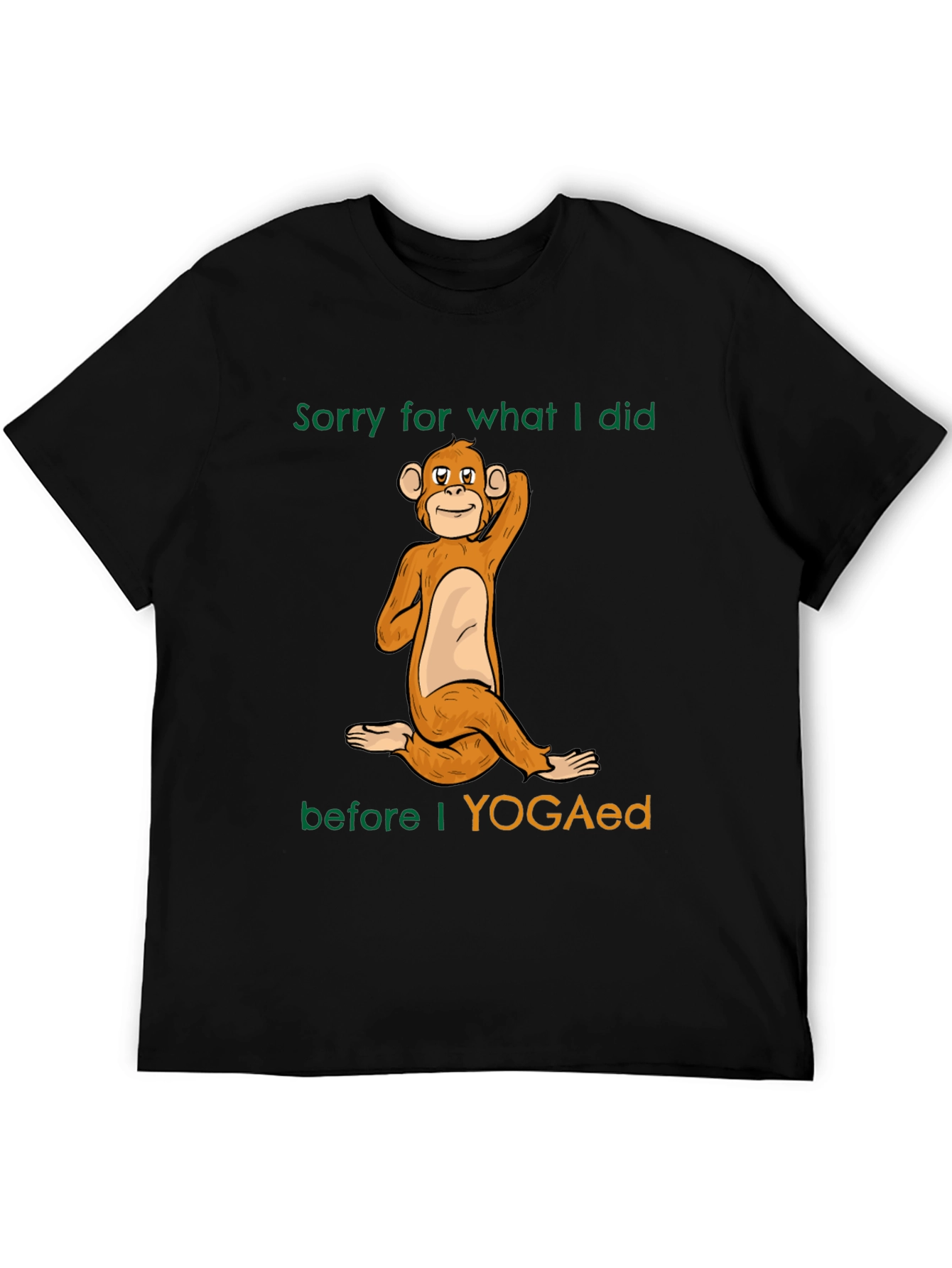 Yoga Monkey Graphic T-Shirt