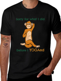 Yoga Monkey Graphic T-Shirt