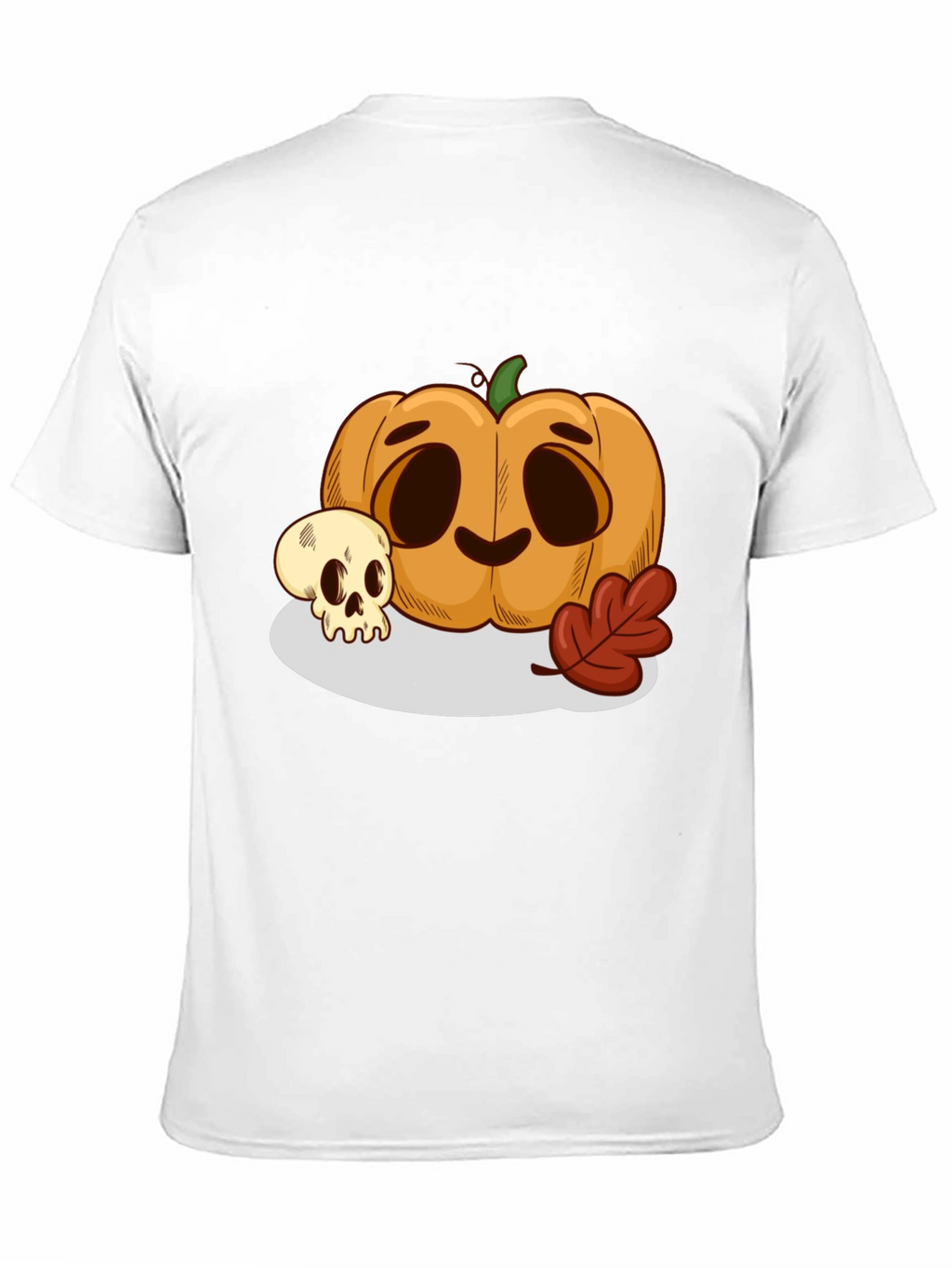 Halloween Pumpkin & Skull Graphic Tee