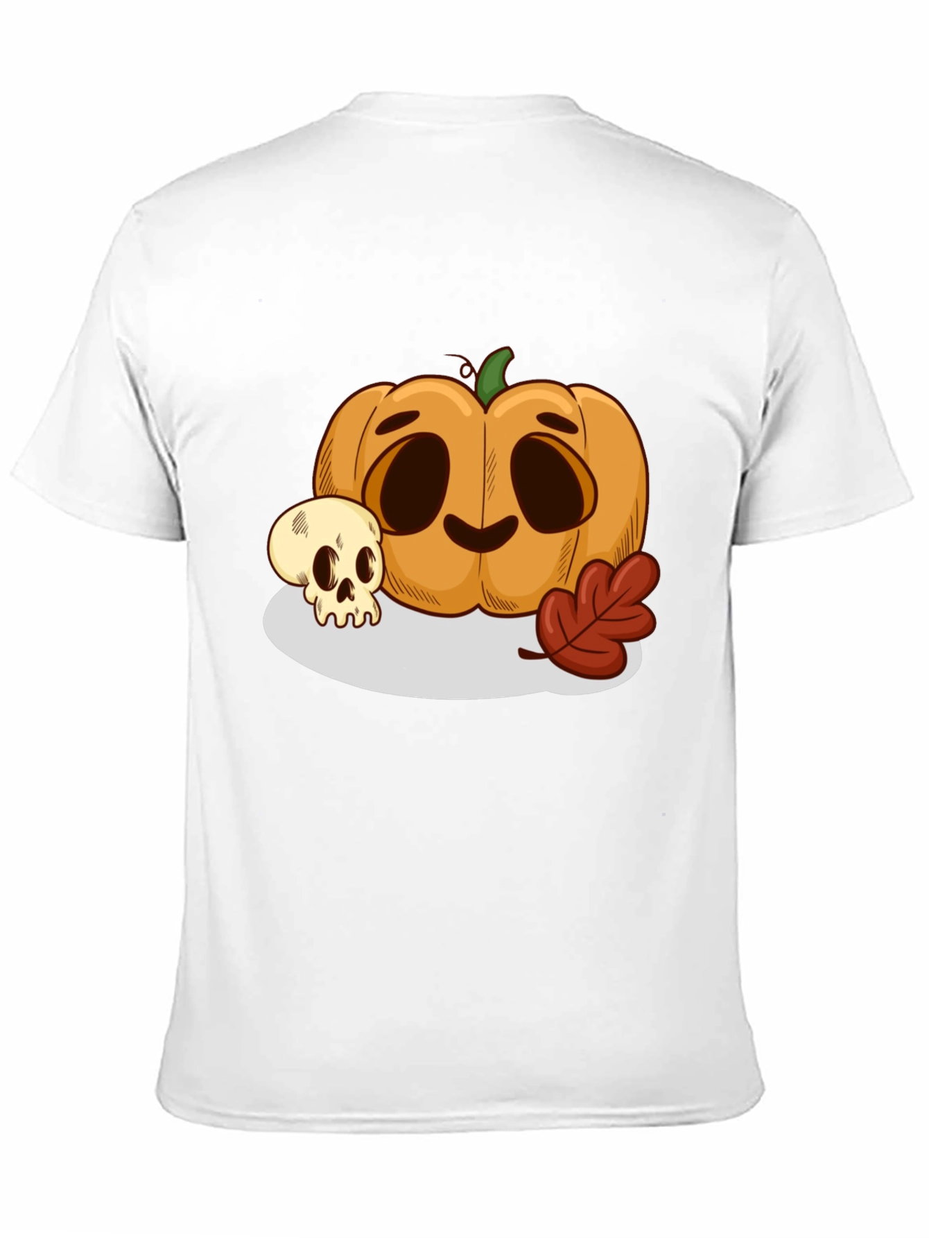 Halloween Pumpkin & Skull Graphic Tee