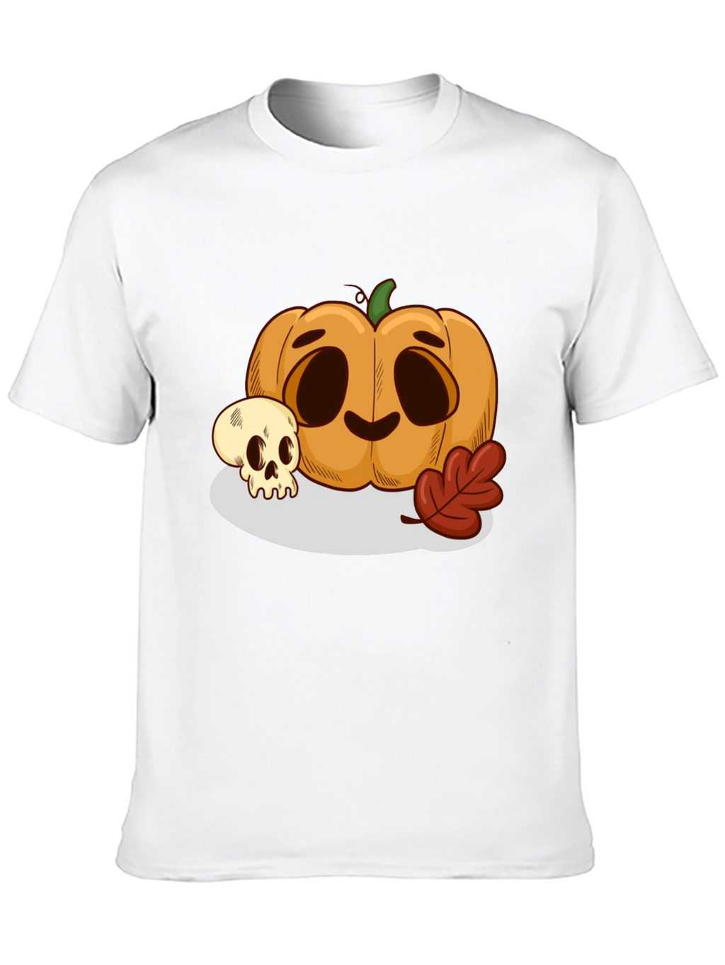 Halloween Pumpkin & Skull Graphic Tee