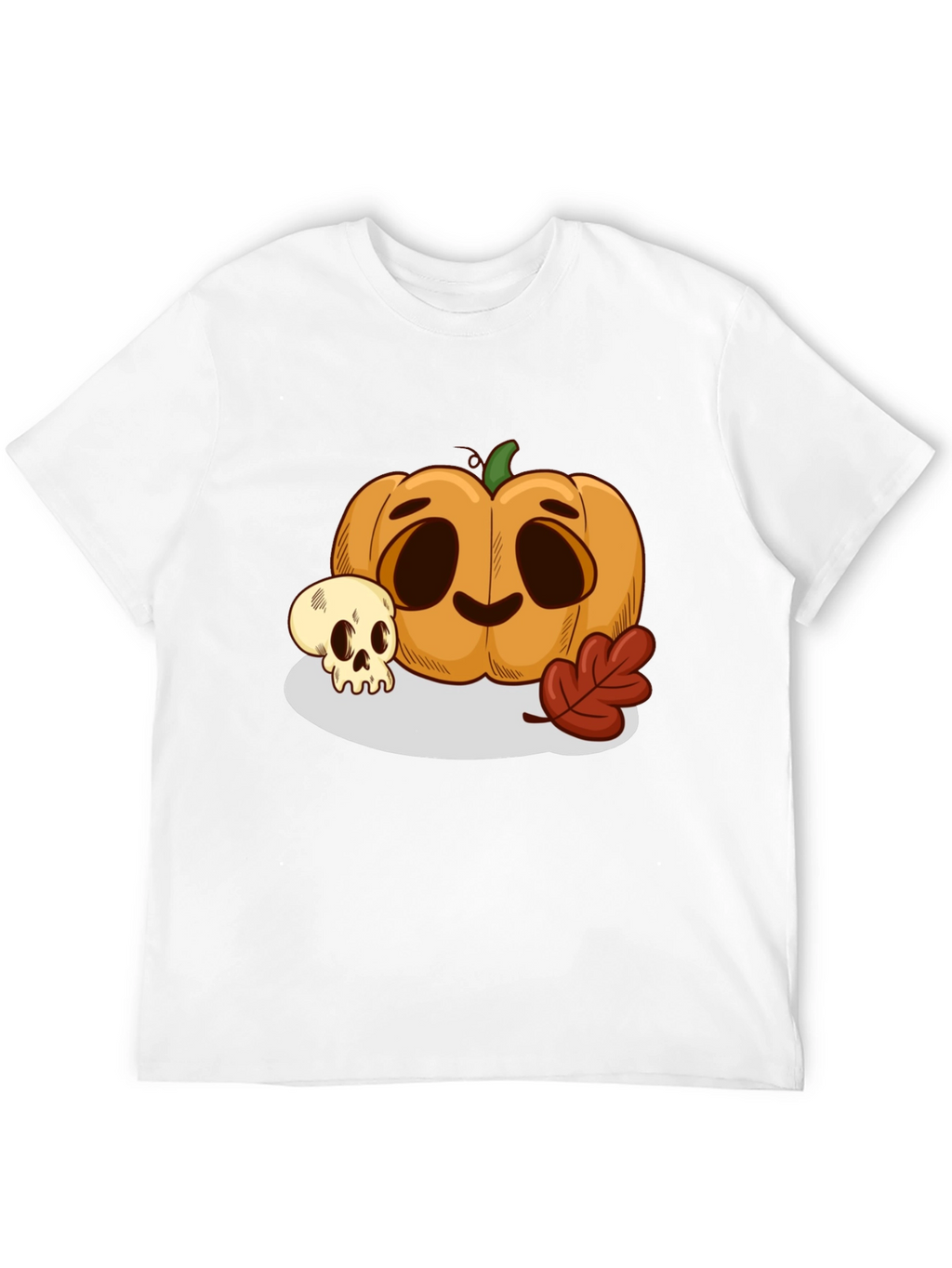 Halloween Pumpkin & Skull Graphic Tee