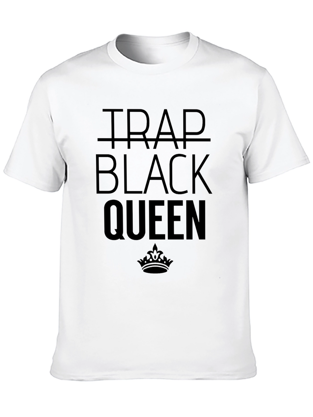 Trap Black Queen Graphic T-Shirt - Black