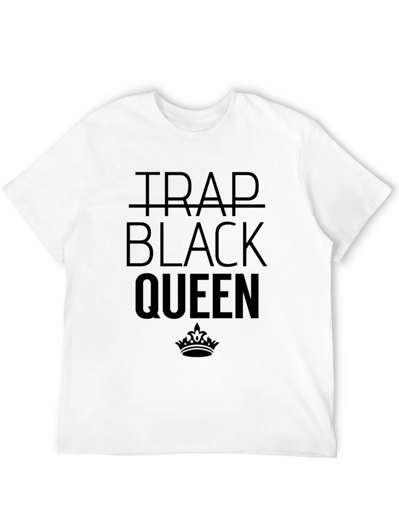 Trap Black Queen Graphic T-Shirt - Black