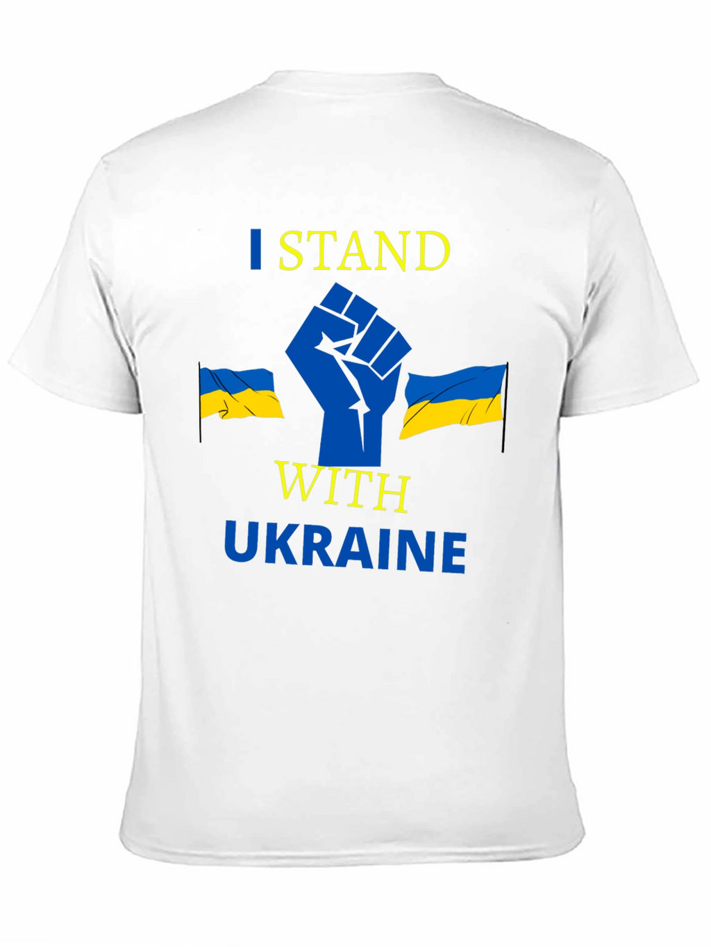 I Stand With Ukraine Black Graphic Tee