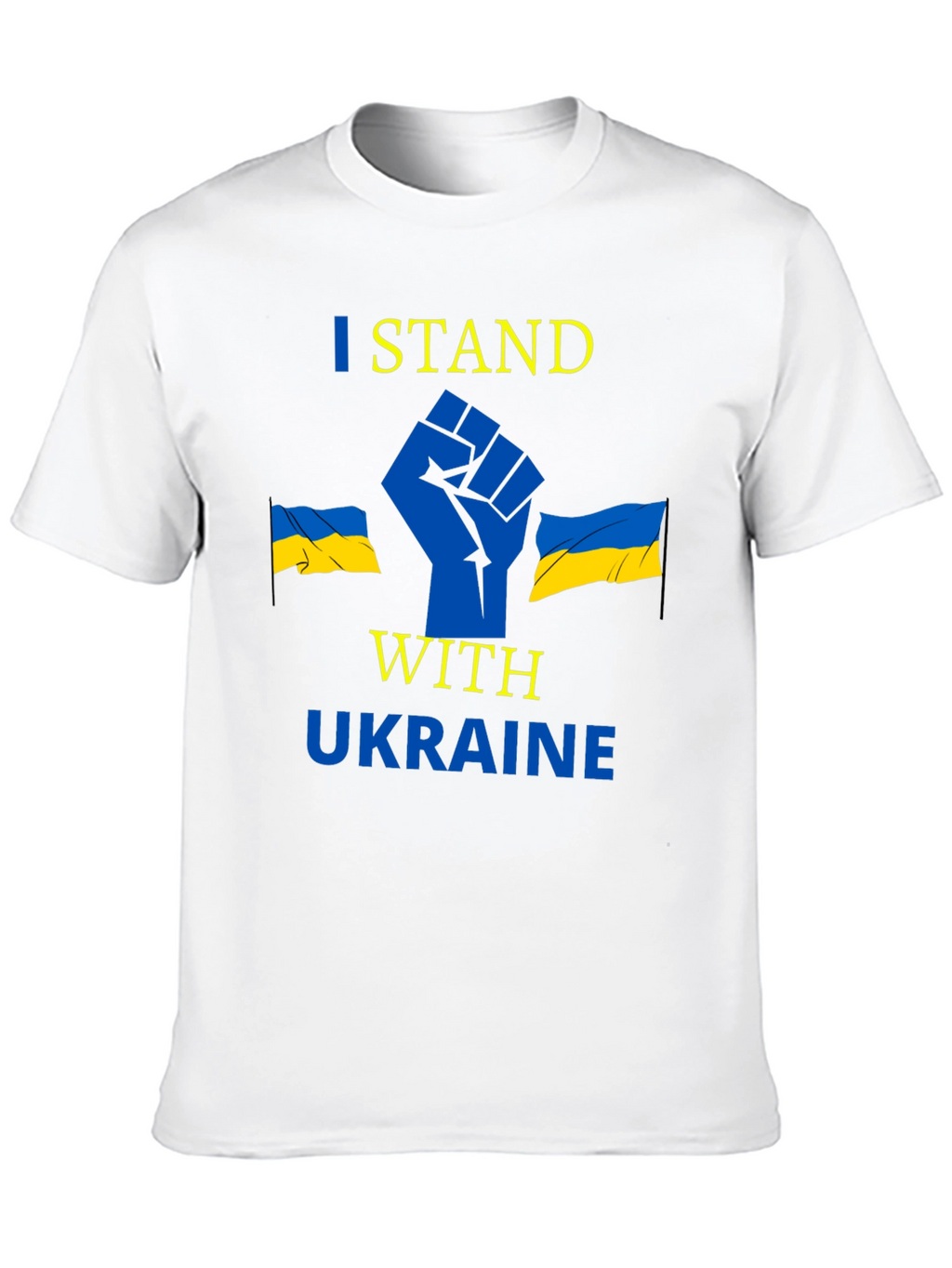 I Stand With Ukraine Black Graphic Tee