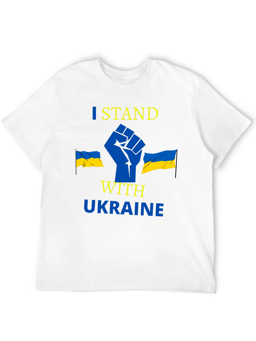 I Stand With Ukraine Black Graphic Tee