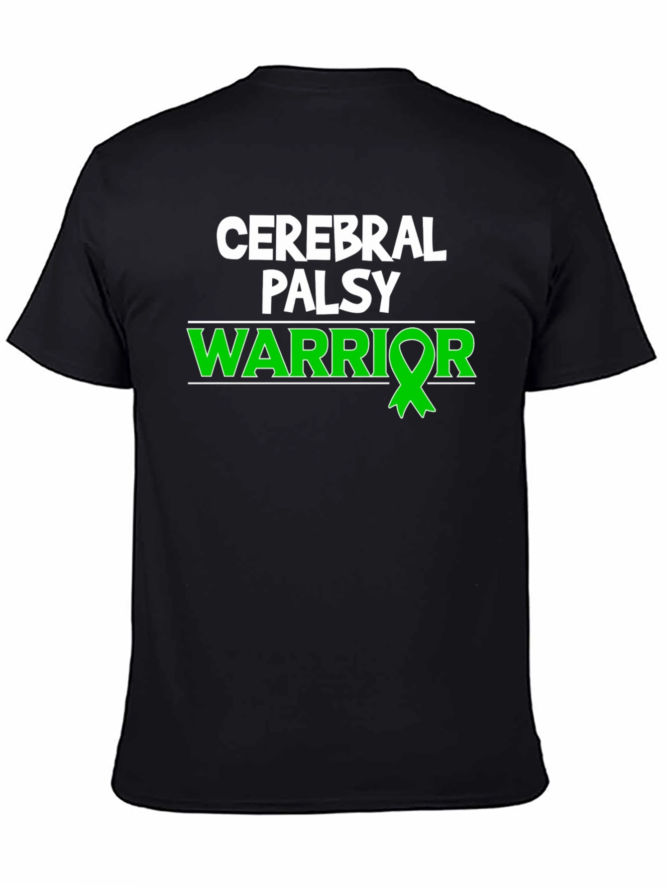 Cerebral Palsy Warrior T-Shirt - Green Ribbon