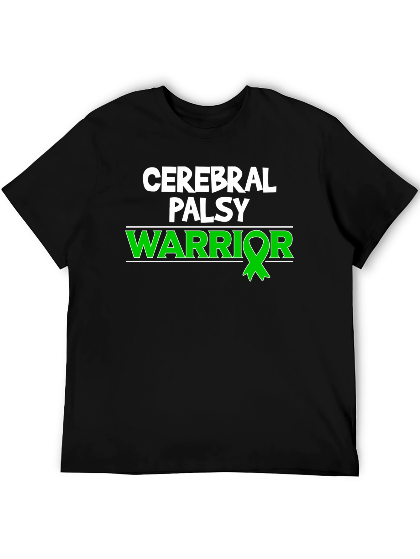 Cerebral Palsy Warrior T-Shirt - Green Ribbon