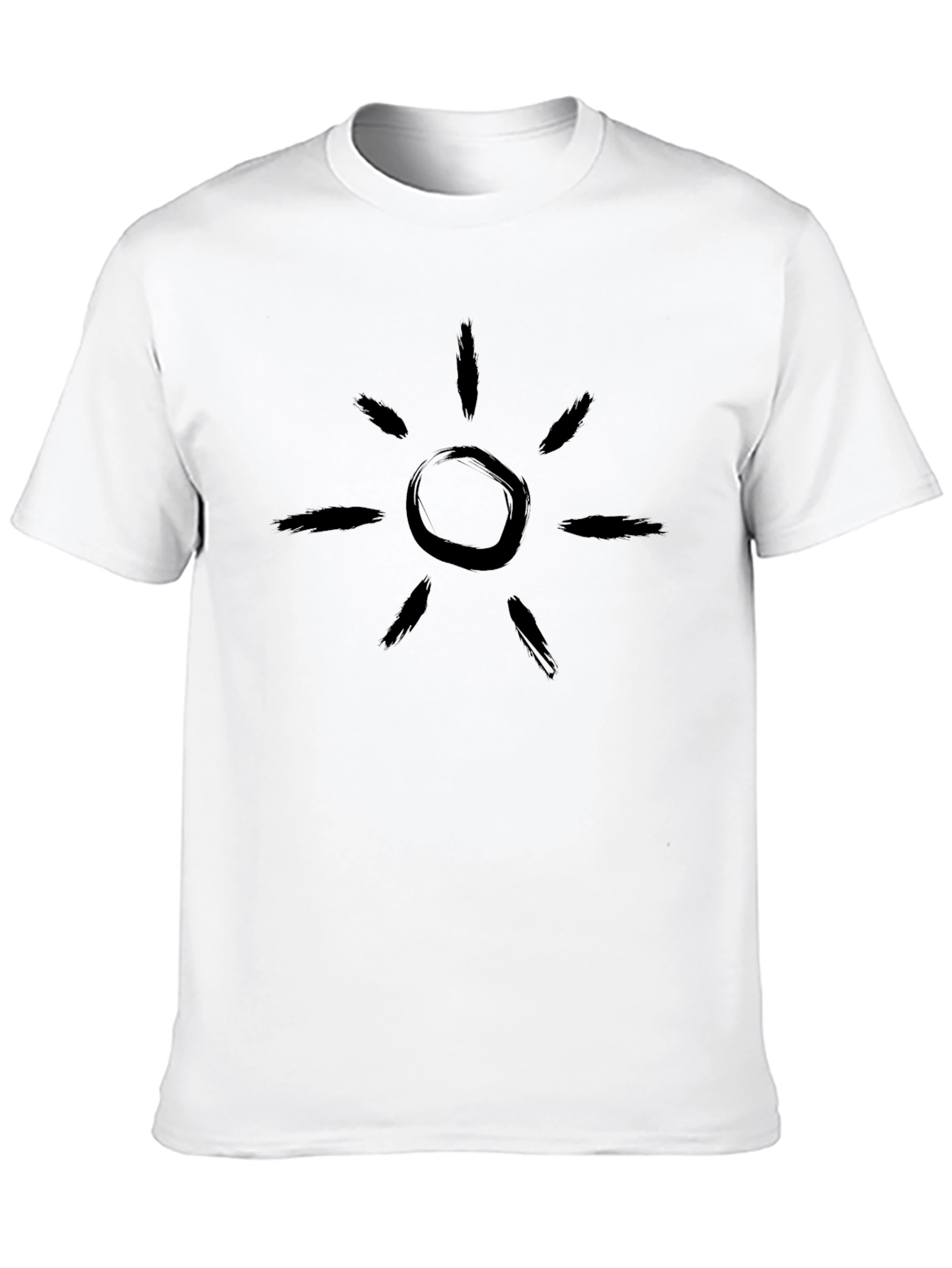 Sunburst Graphic Tee - Modern Black T-Shirt