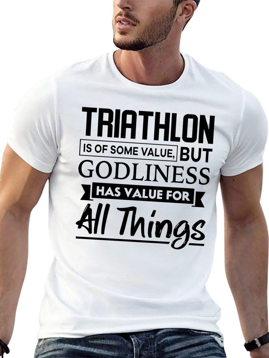 Triathlon & Godliness T-Shirt: Value for All Things