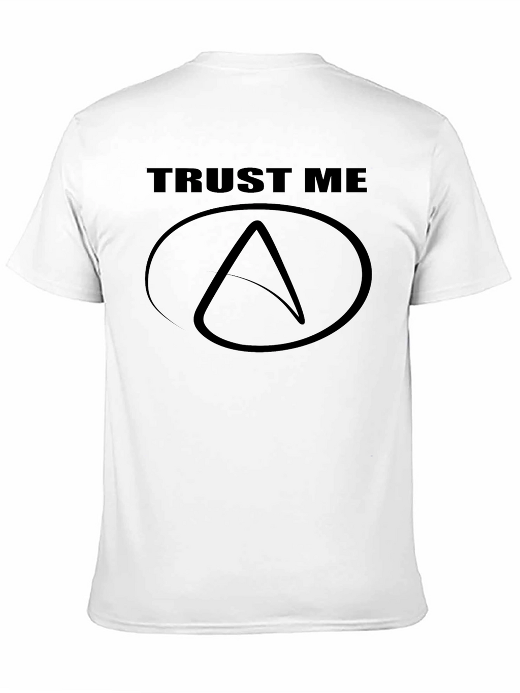 Trust Me Atheist Symbol Black T-Shirt