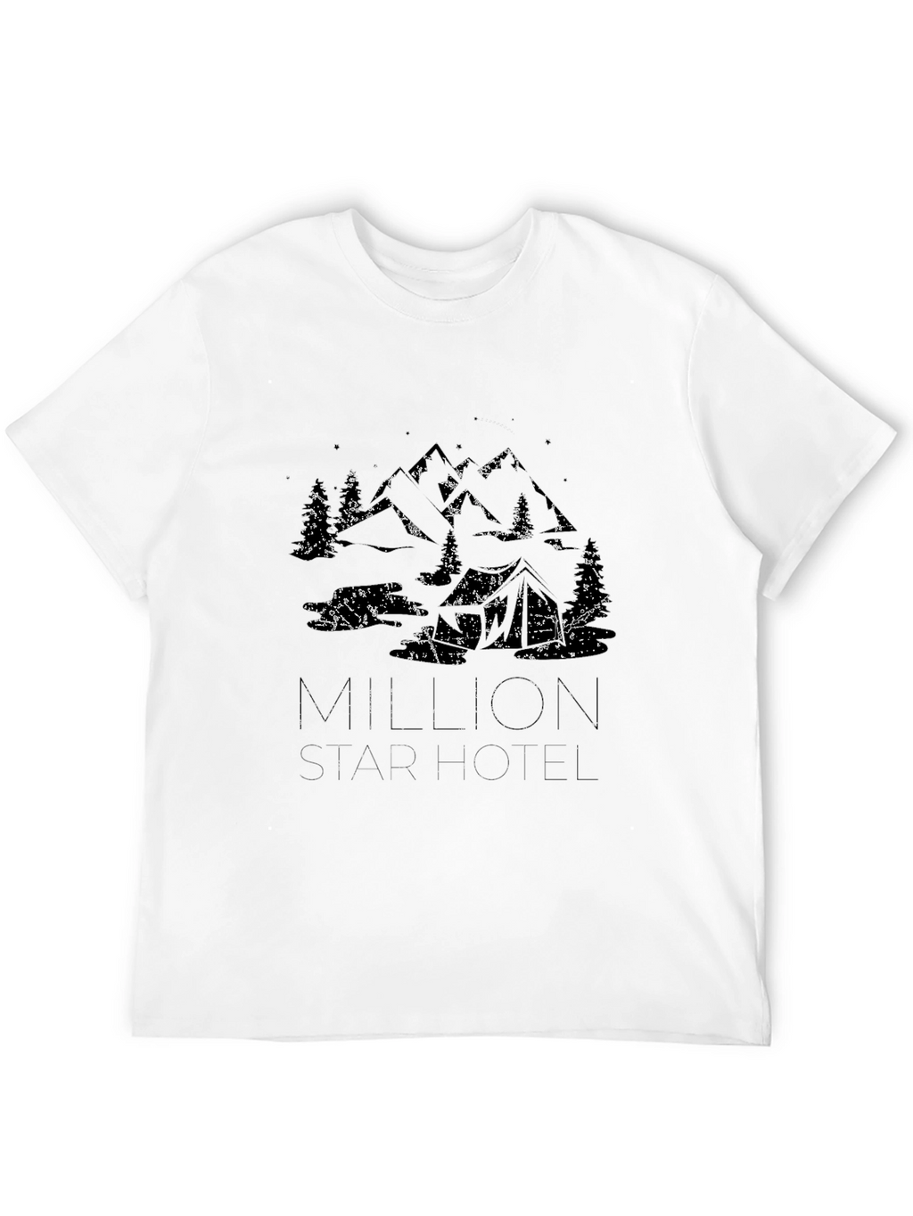Million Star Hotel Graphic Tee - Black