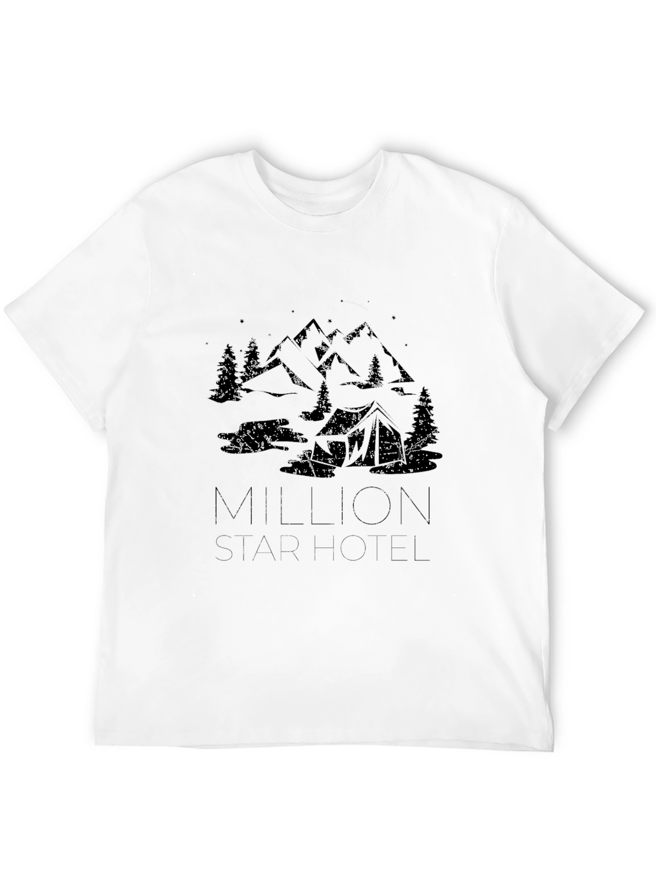 Million Star Hotel Graphic Tee - Black