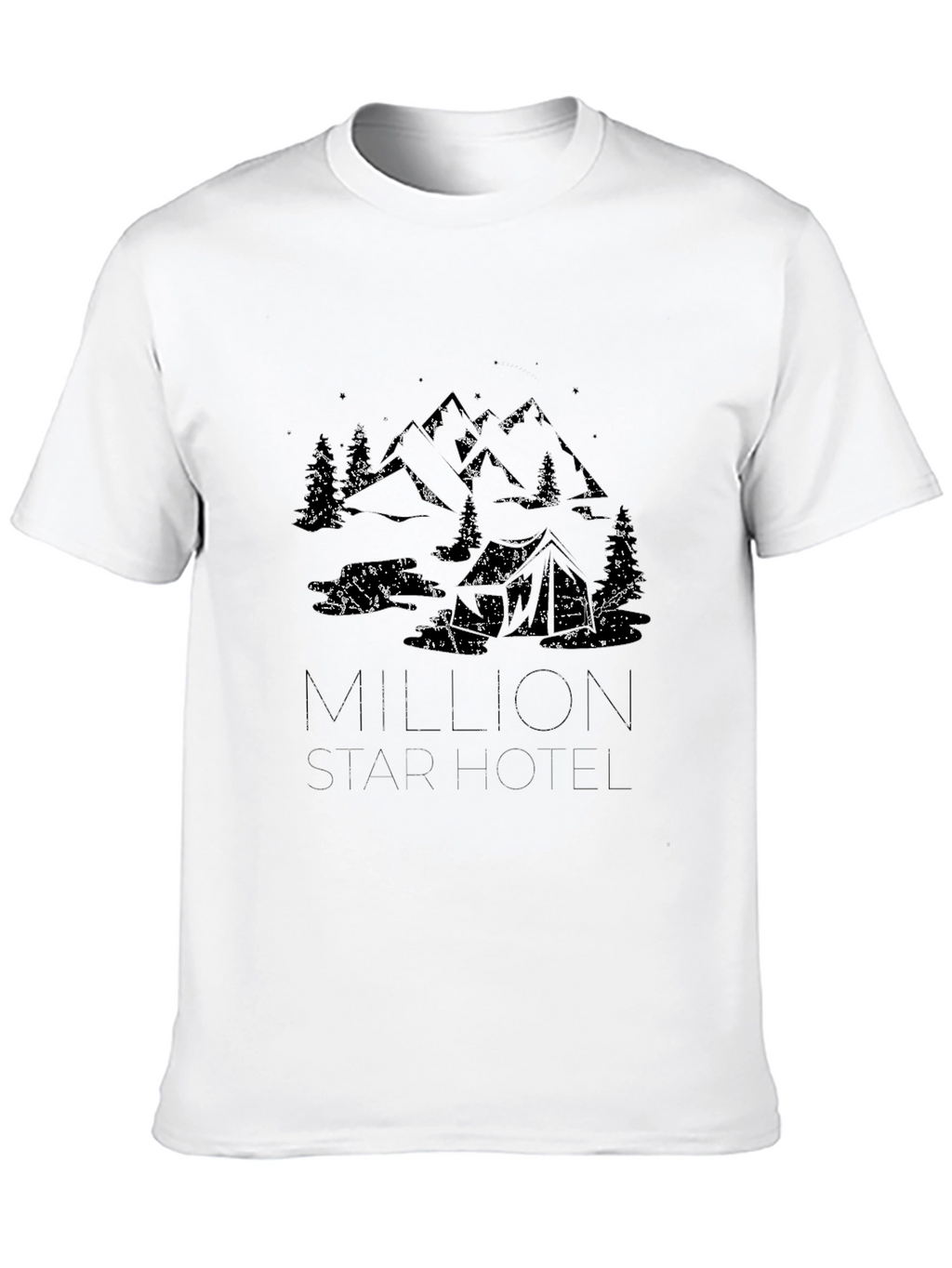 Million Star Hotel Graphic Tee - Black