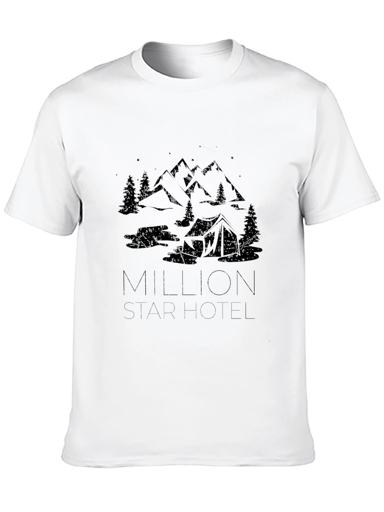 Million Star Hotel Graphic Tee - Black
