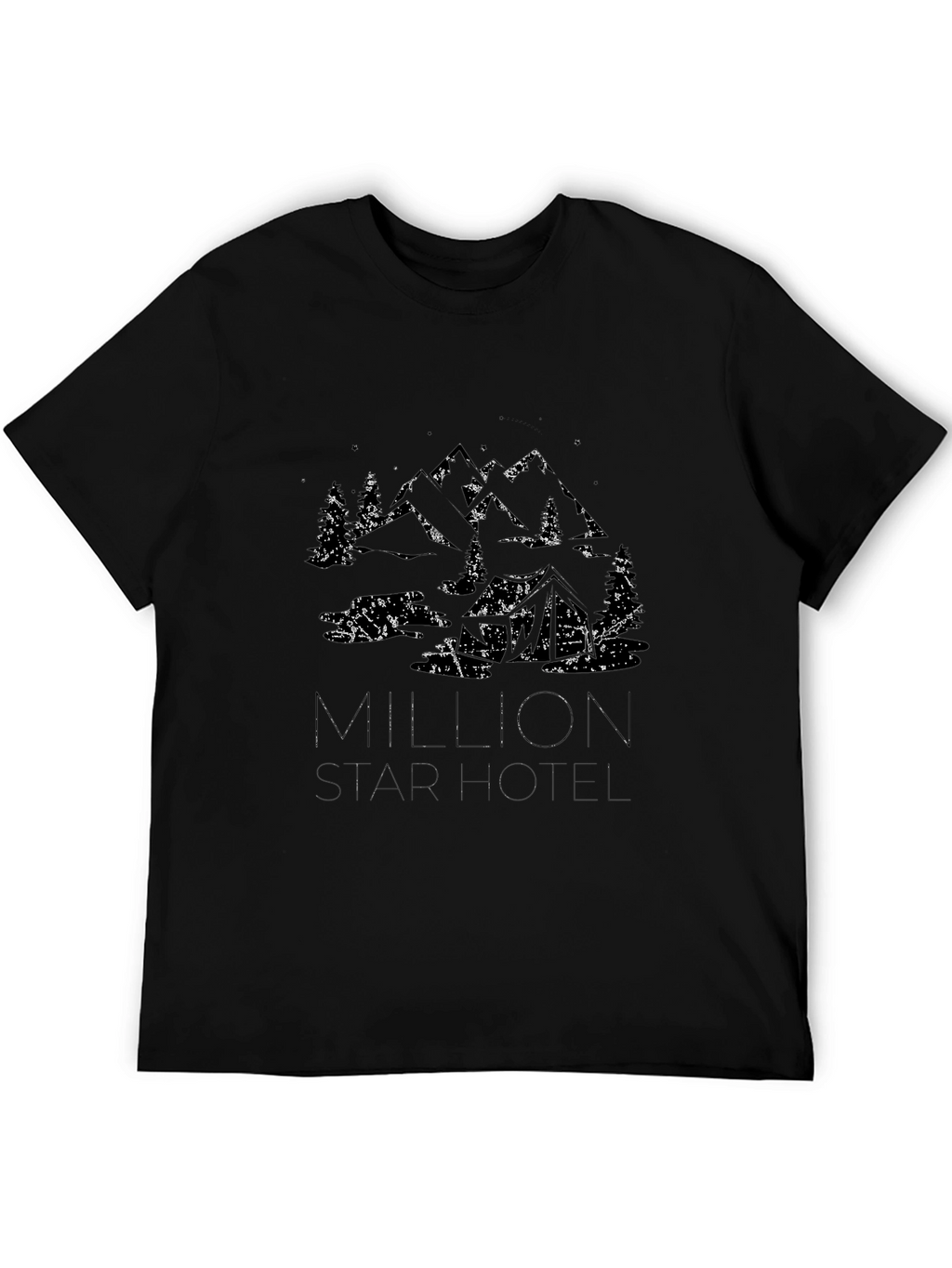Million Star Hotel Graphic Tee - Black