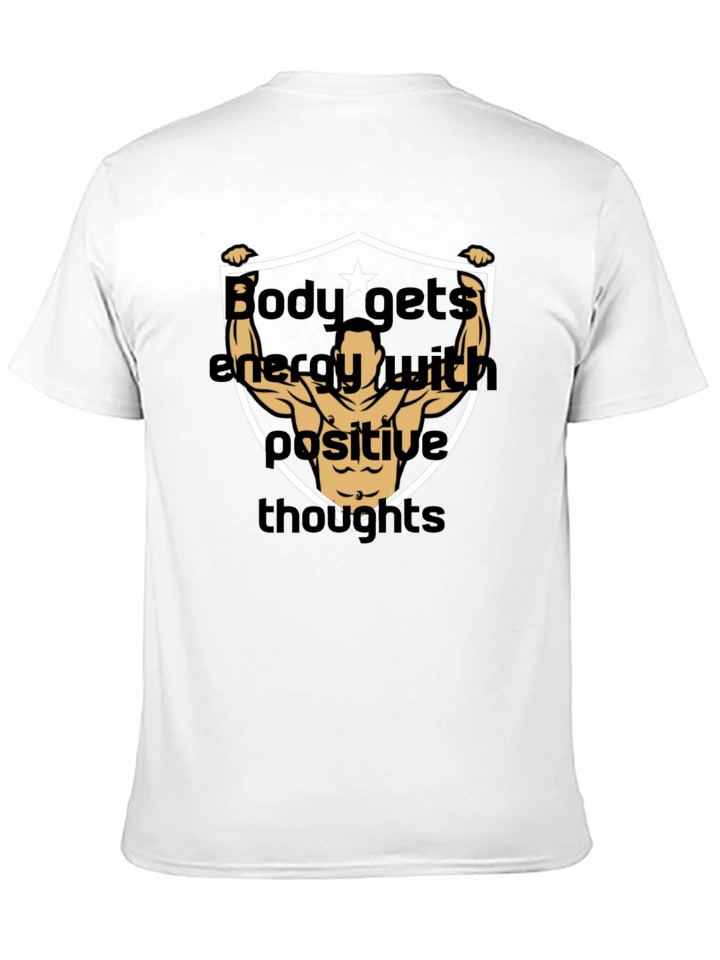 Motivational Bodybuilding T-Shirt - Positive Energy Design