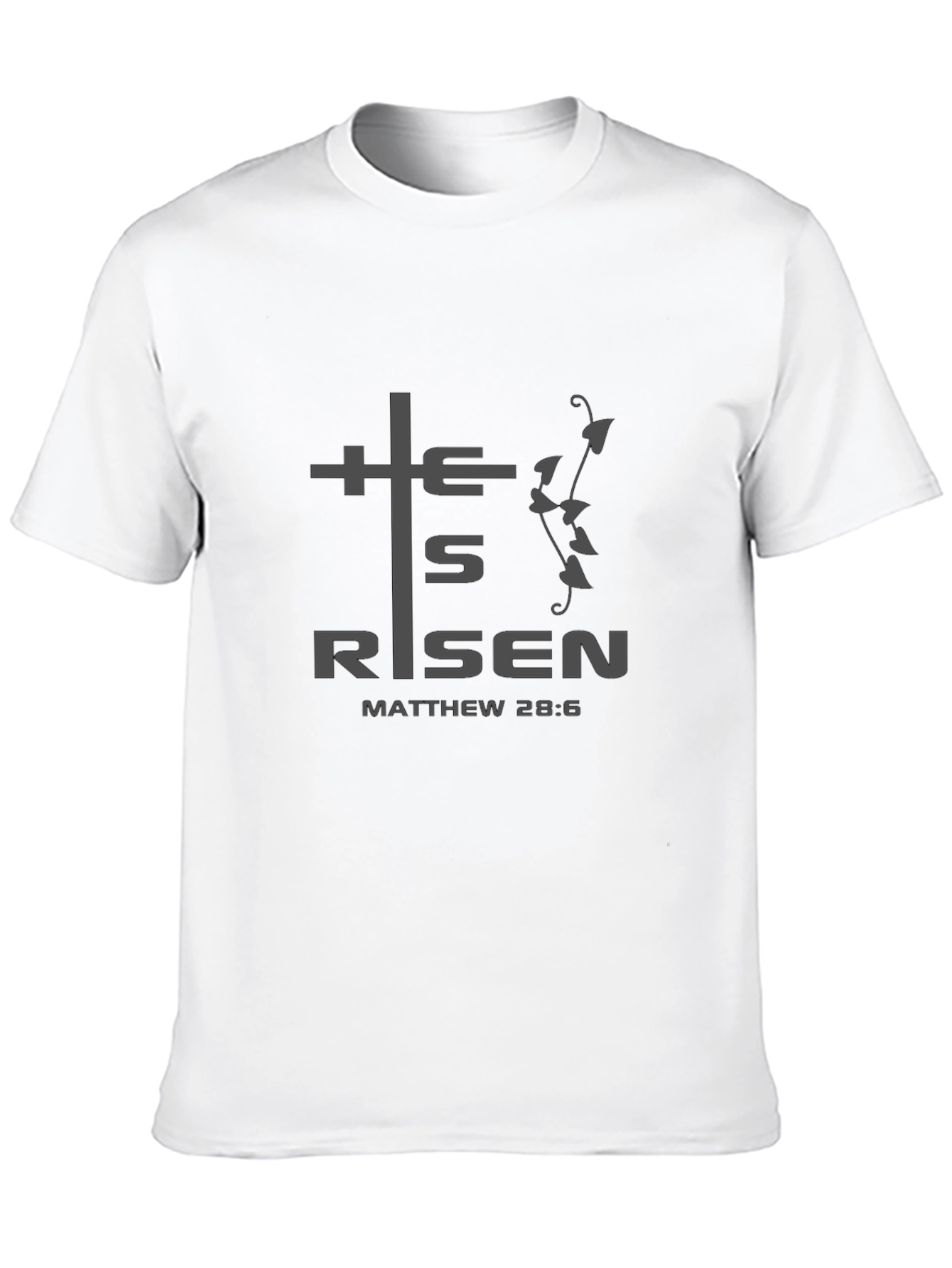 He Is Risen Graphic Tee - Christian Easter Shirt