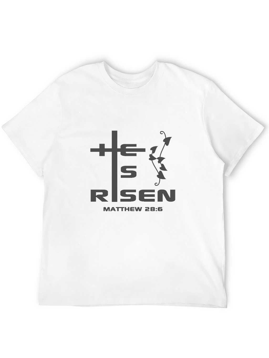 He Is Risen Graphic Tee - Christian Easter Shirt