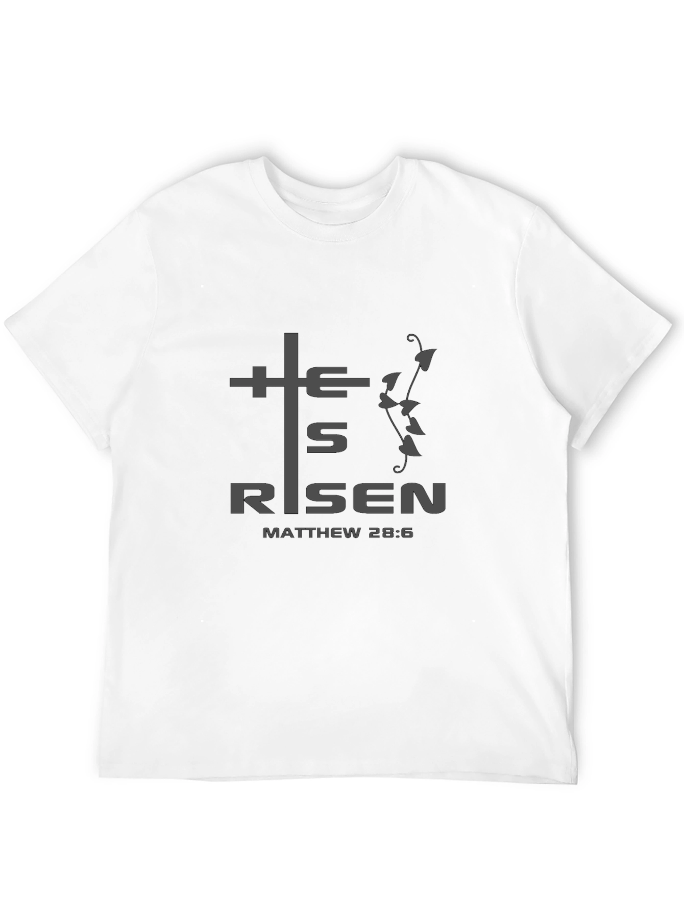 He Is Risen Graphic Tee - Christian Easter Shirt