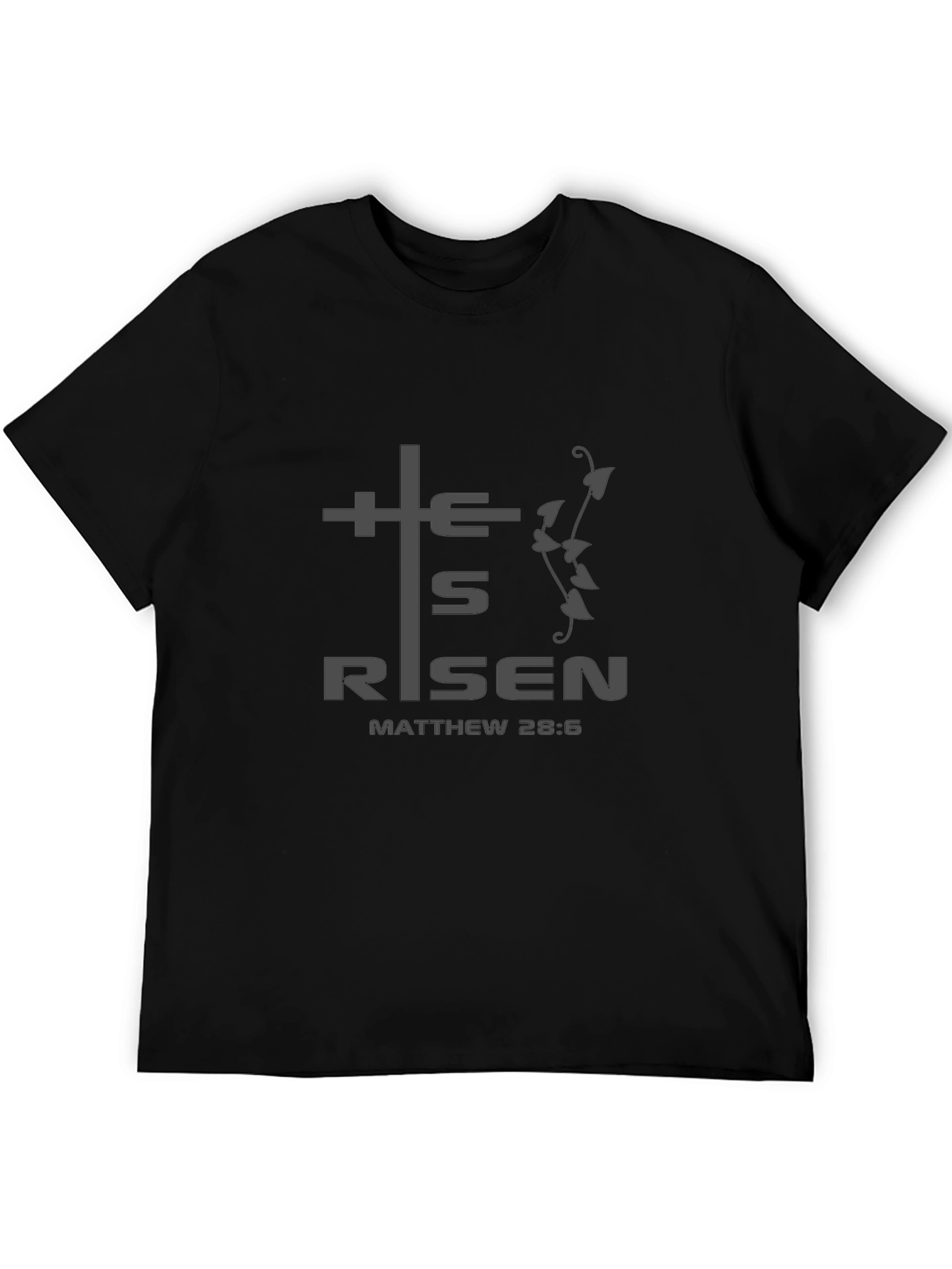 He Is Risen Graphic Tee - Christian Easter Shirt