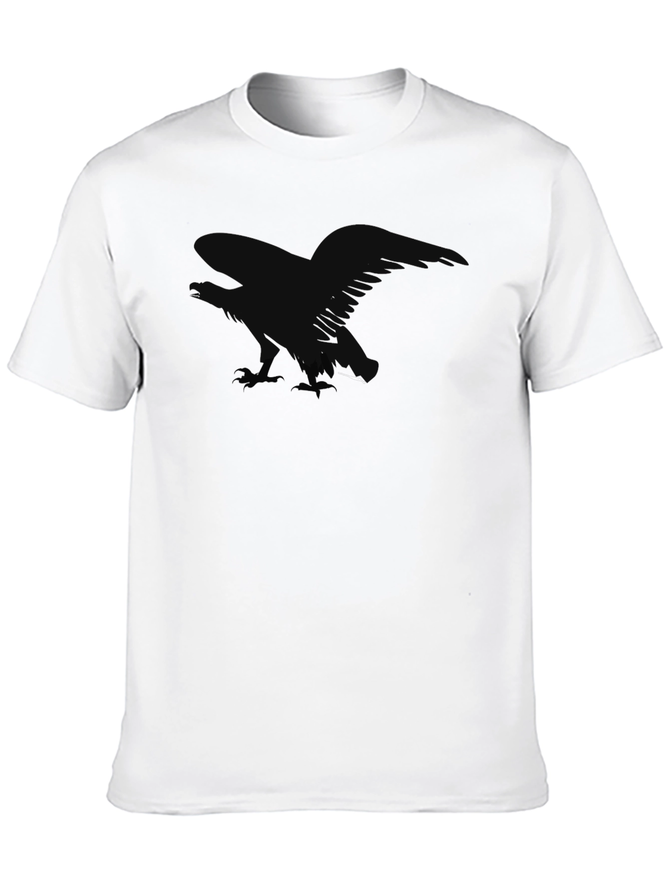 Mens Black Eagle Graphic T-Shirt