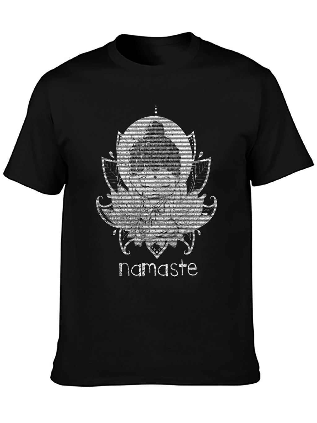 Namaste Buddha Graphic T-Shirt
