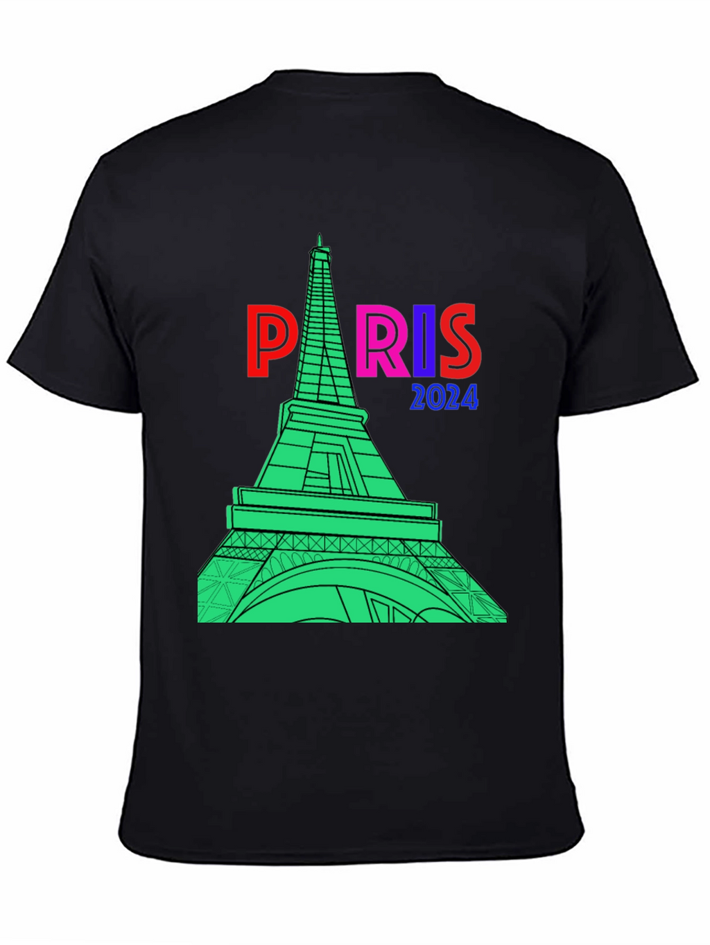 Paris 2024 T-Shirt - Eiffel Tower Graphic Tee