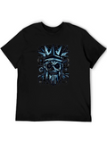 Crown Skull Graphic Tee - Modern Art Shirt
