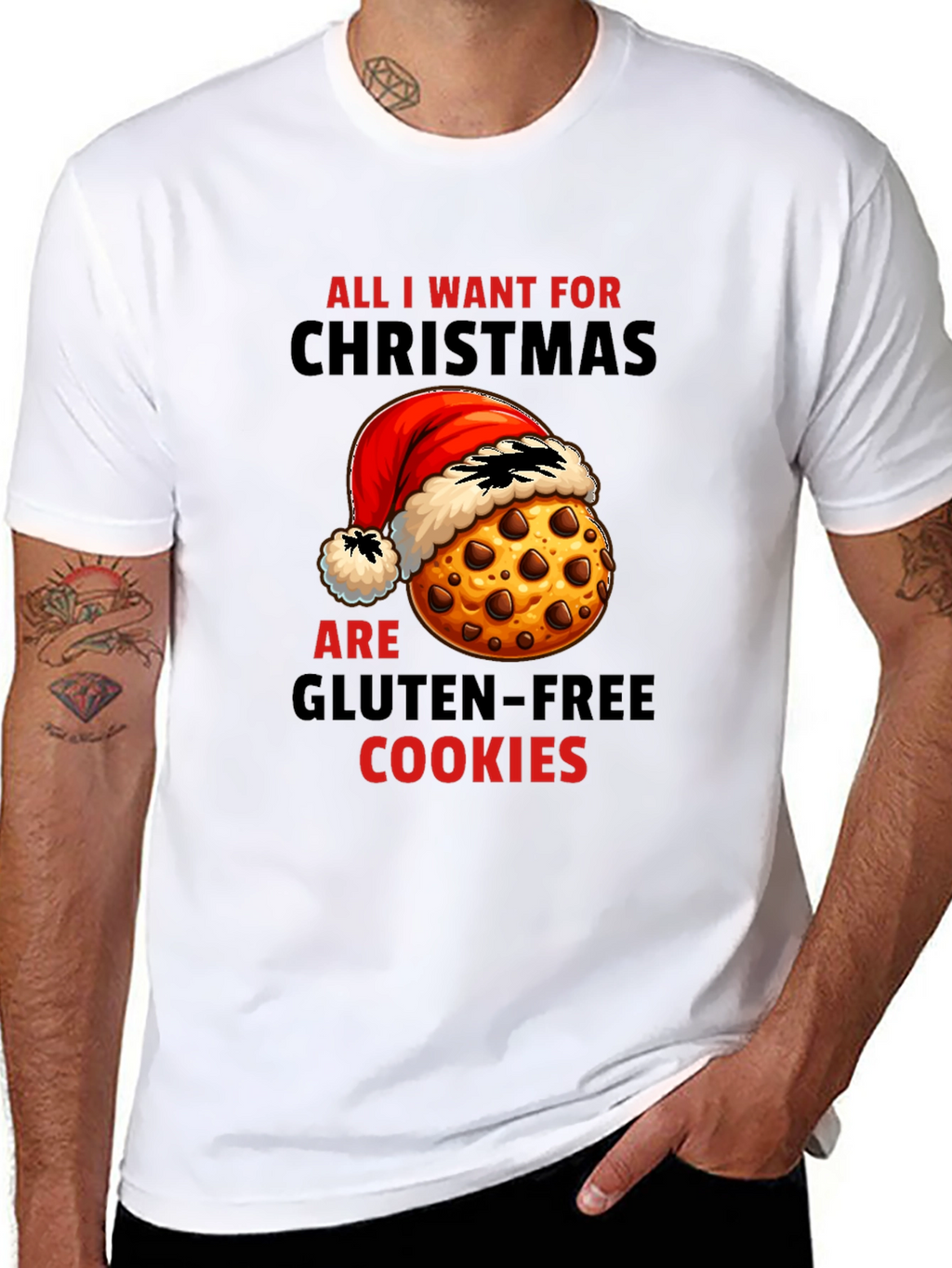Funny Christmas Gluten-Free Cookie T-Shirt