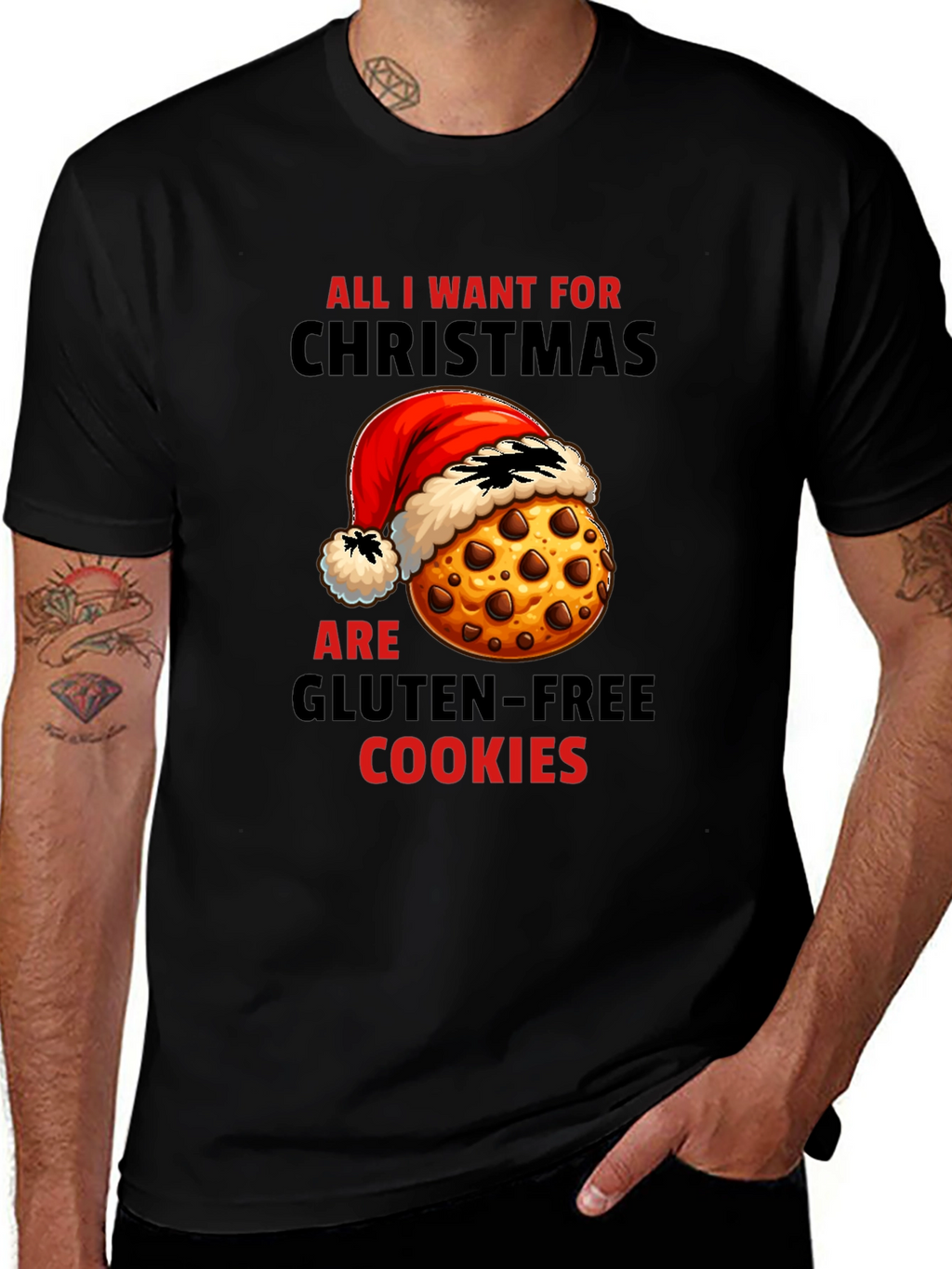 Funny Christmas Gluten-Free Cookie T-Shirt