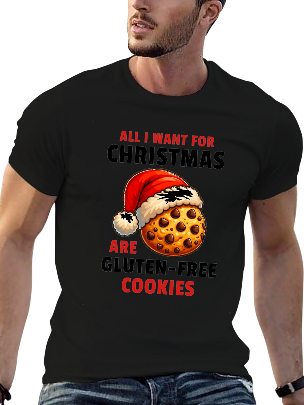 Funny Christmas Gluten-Free Cookie T-Shirt