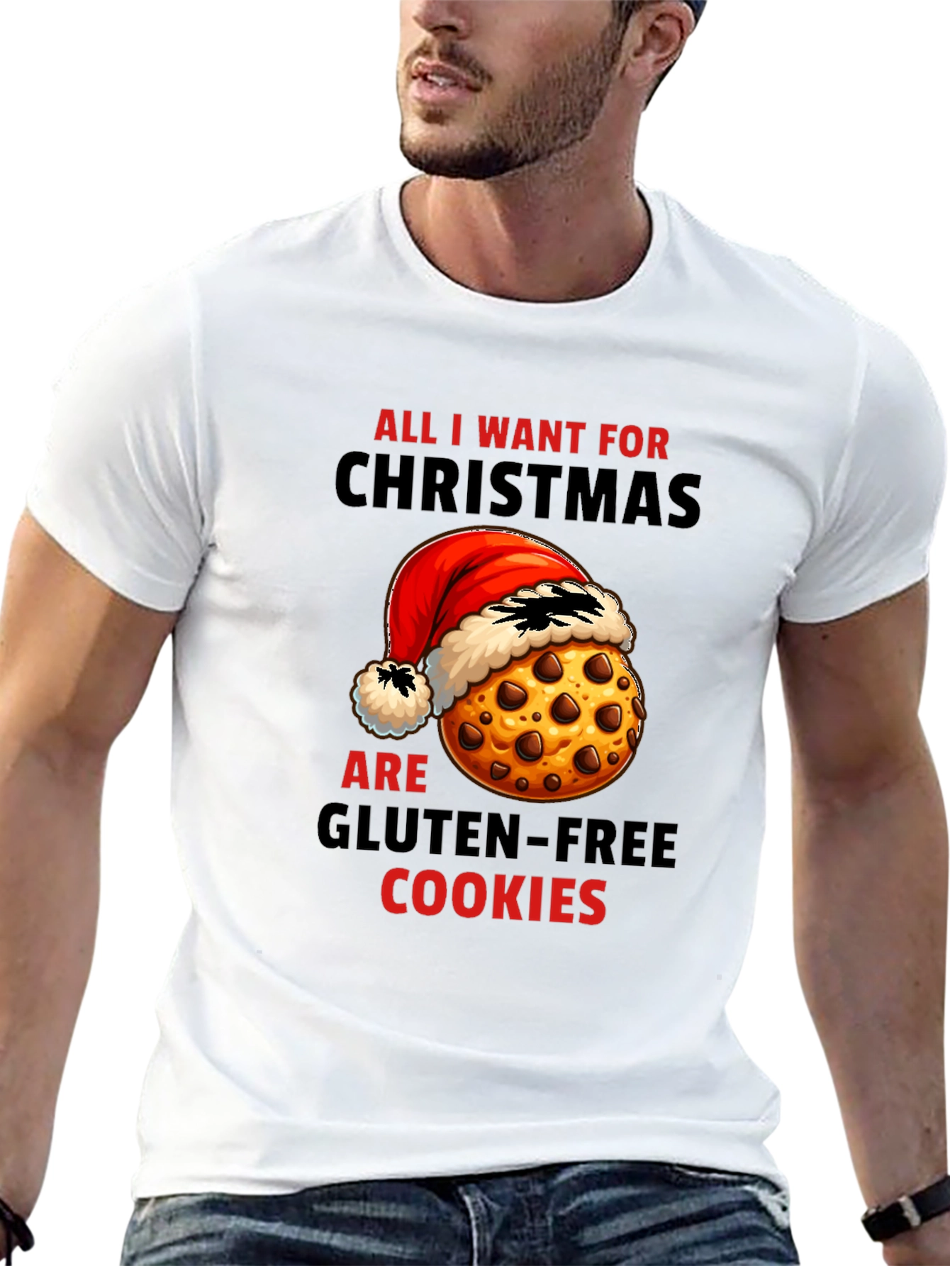 Funny Christmas Gluten-Free Cookie T-Shirt