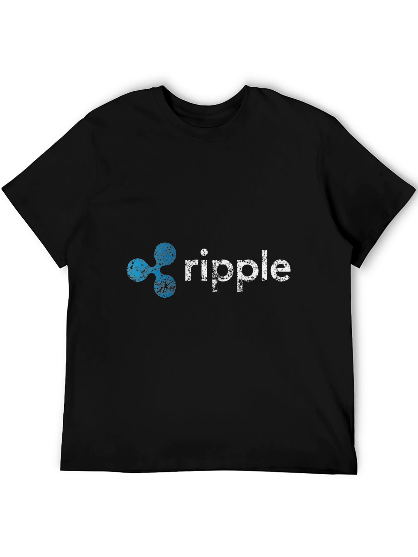 Ripple Cryptocurrency Logo Black T-Shirt