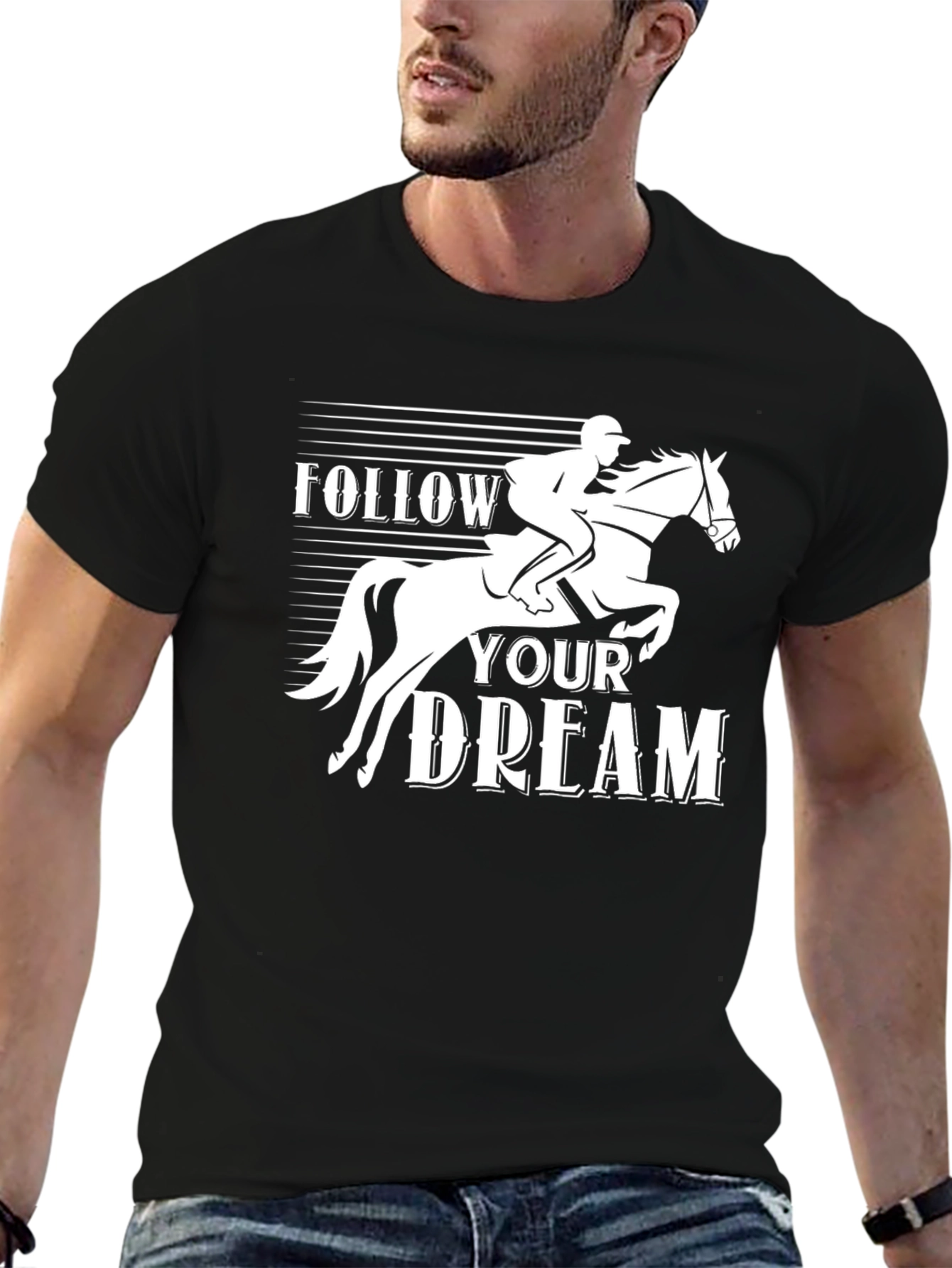 Follow Your Dream Equestrian Horse T-Shirt