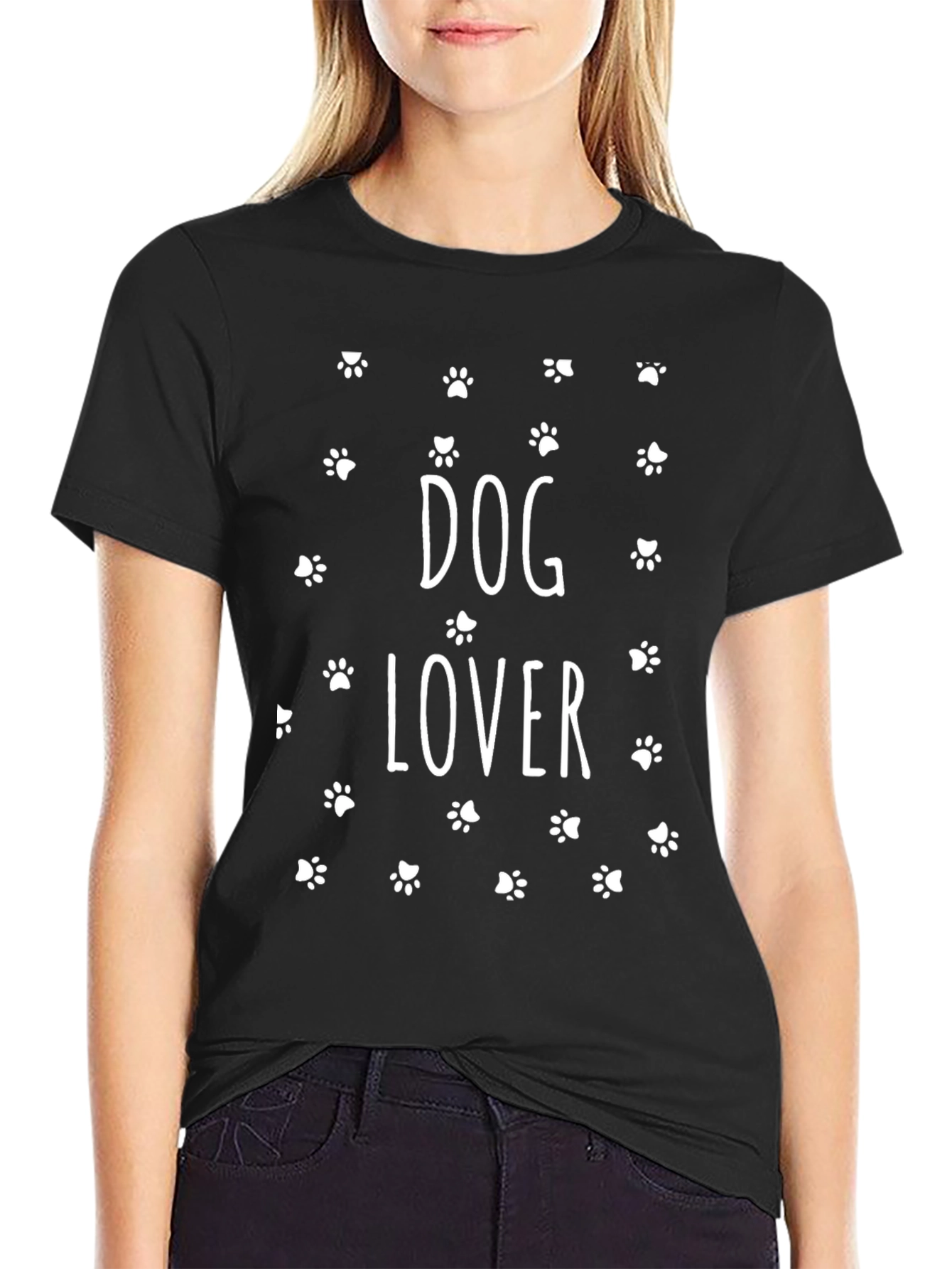 Dog Lover T-Shirt - Paw Print Design