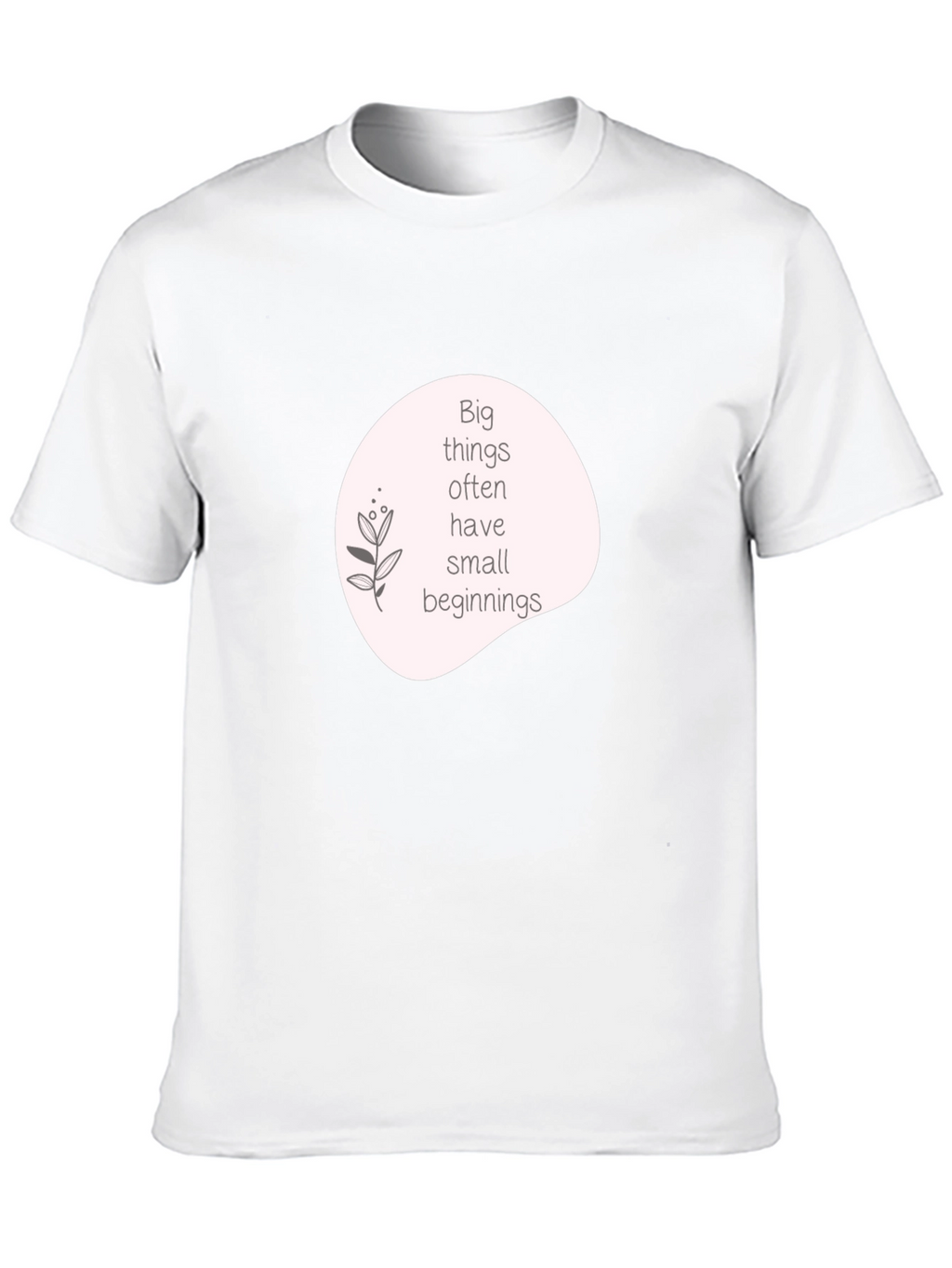 Inspirational Quote Graphic T-Shirt - Black