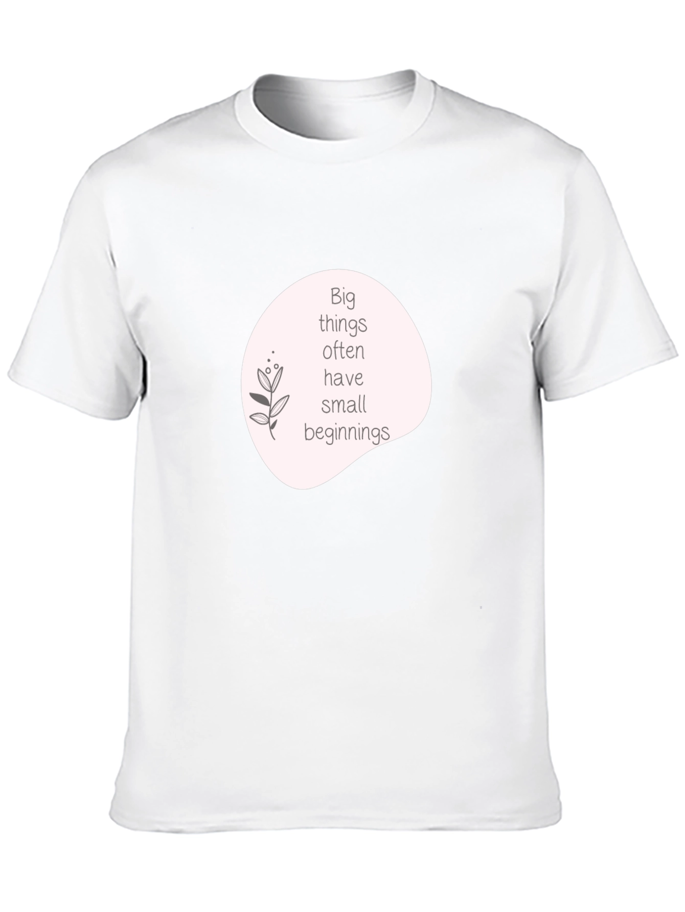 Inspirational Quote Graphic T-Shirt - Black