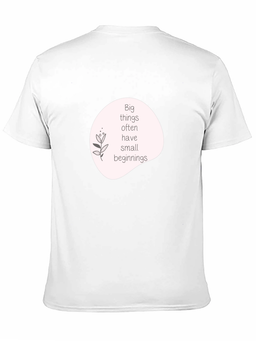 Inspirational Quote Graphic T-Shirt - Black