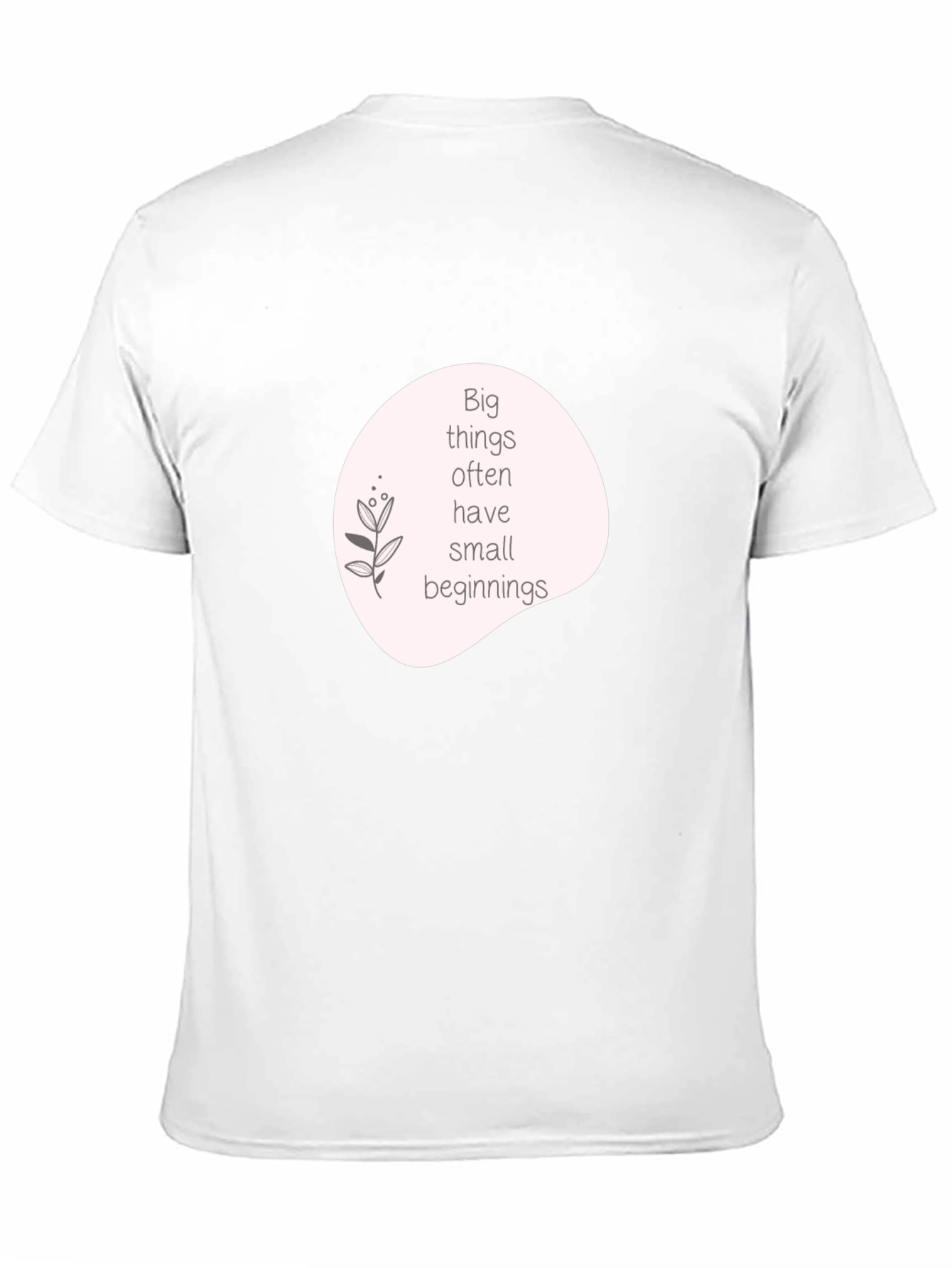 Inspirational Quote Graphic T-Shirt - Black