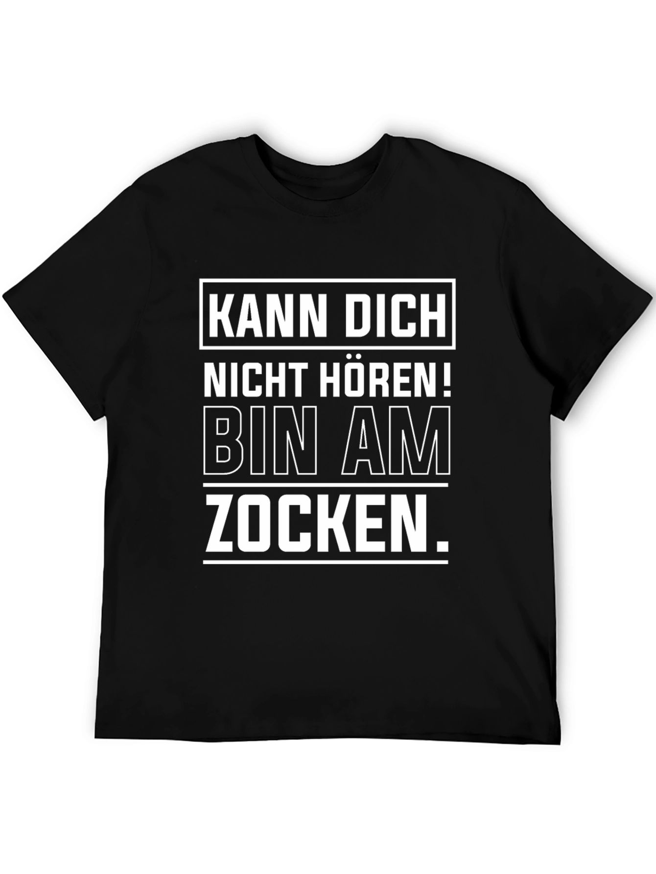Kann Dich Nicht Horen! Gaming Black T-Shirt