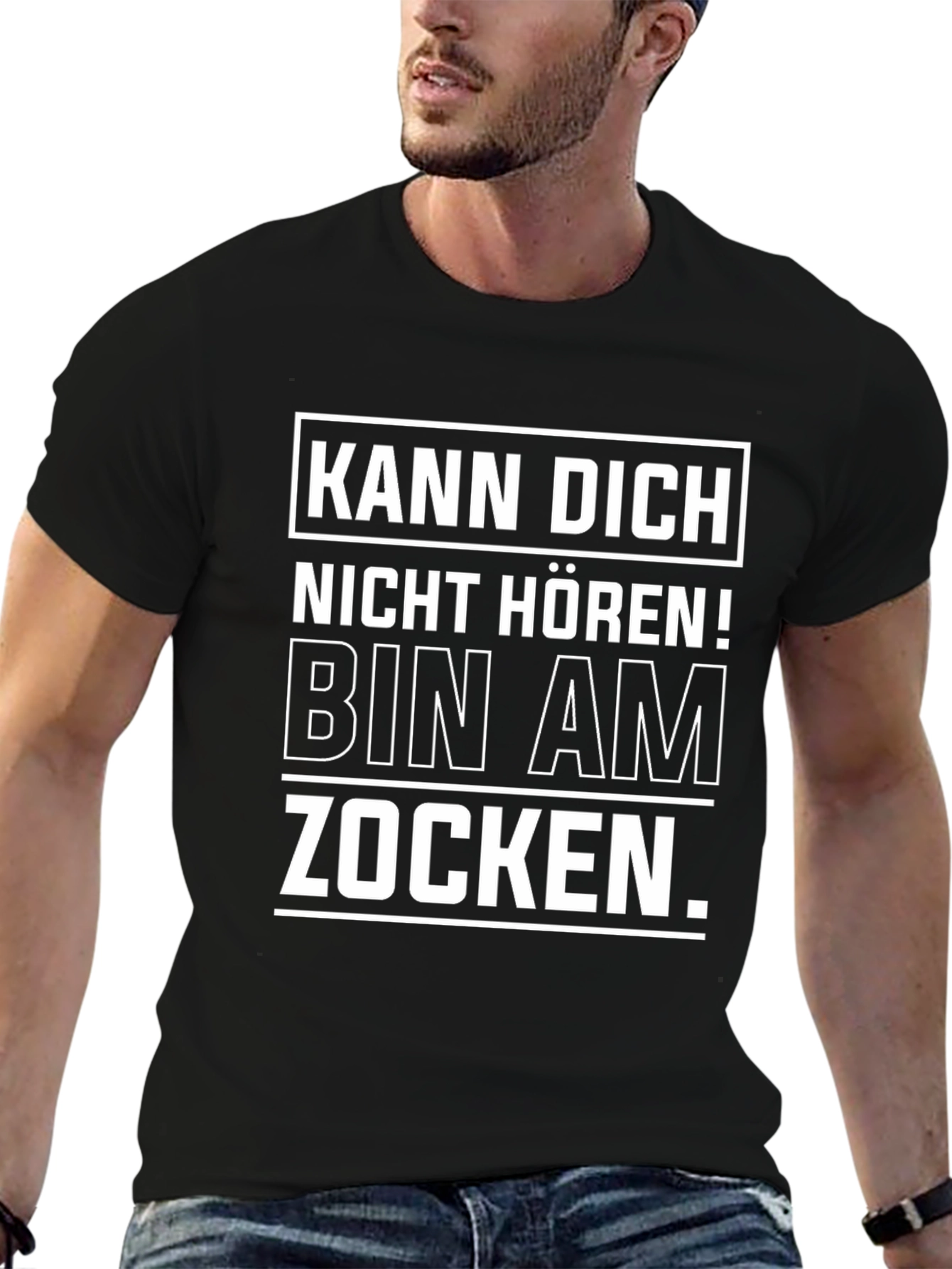 Kann Dich Nicht Horen! Gaming Black T-Shirt