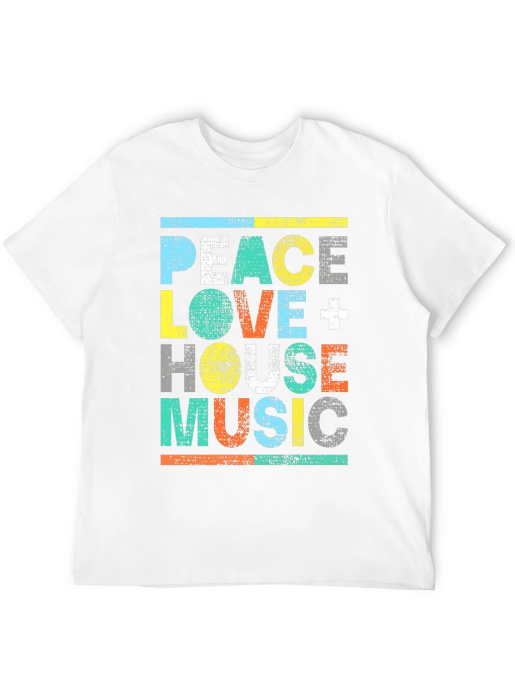 Peace Love House Music Graphic Tee