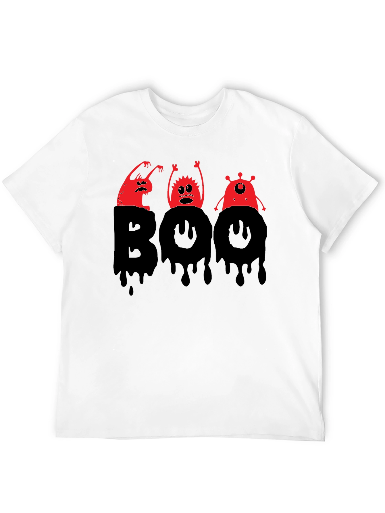 Halloween Boo Monster Graphic T-Shirt