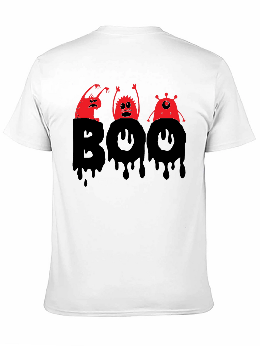 Halloween Boo Monster Graphic T-Shirt