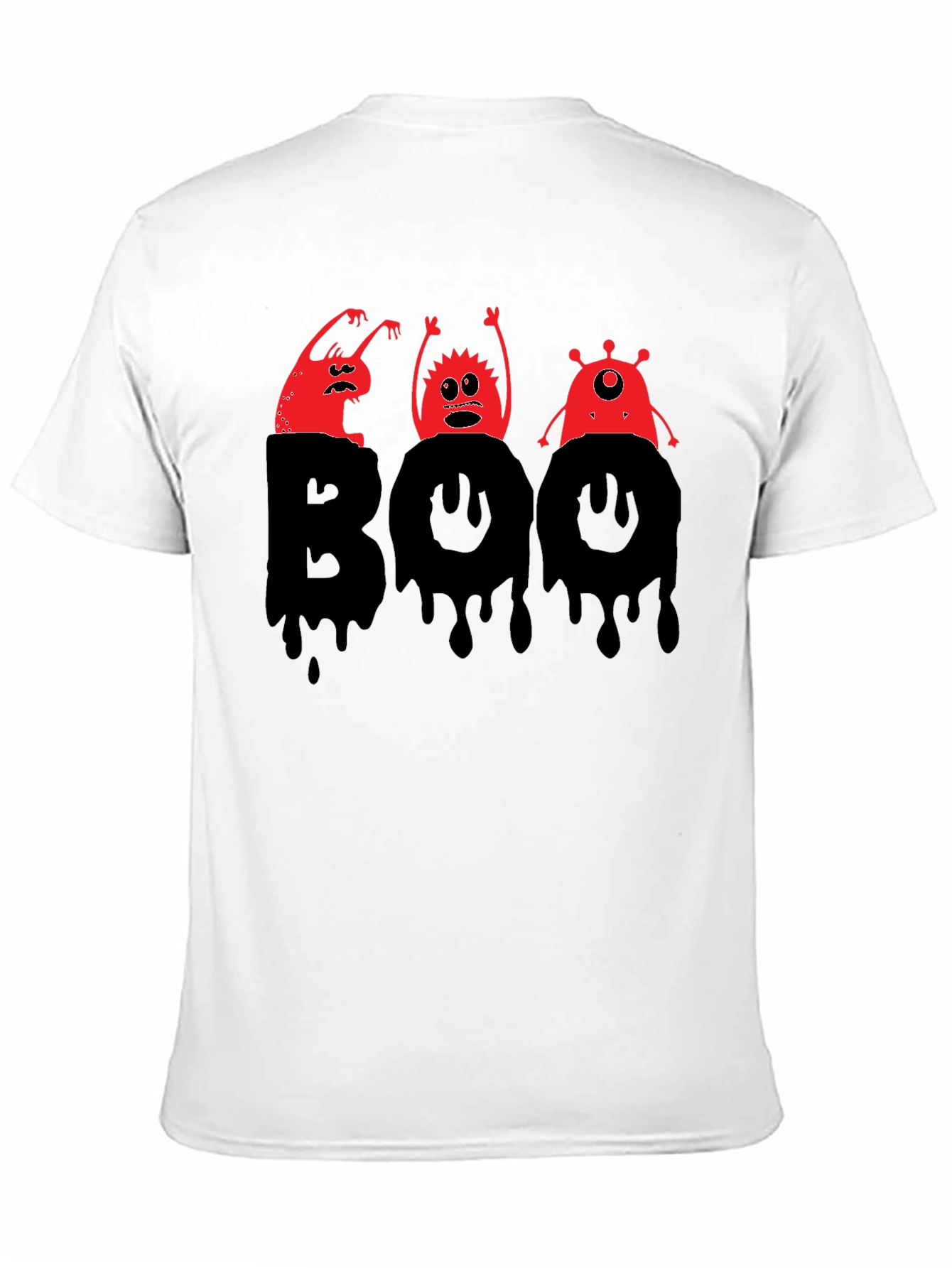 Halloween Boo Monster Graphic T-Shirt