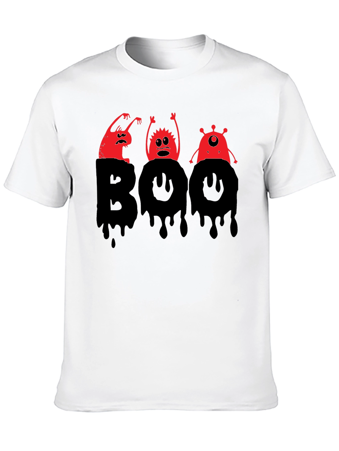Halloween Boo Monster Graphic T-Shirt