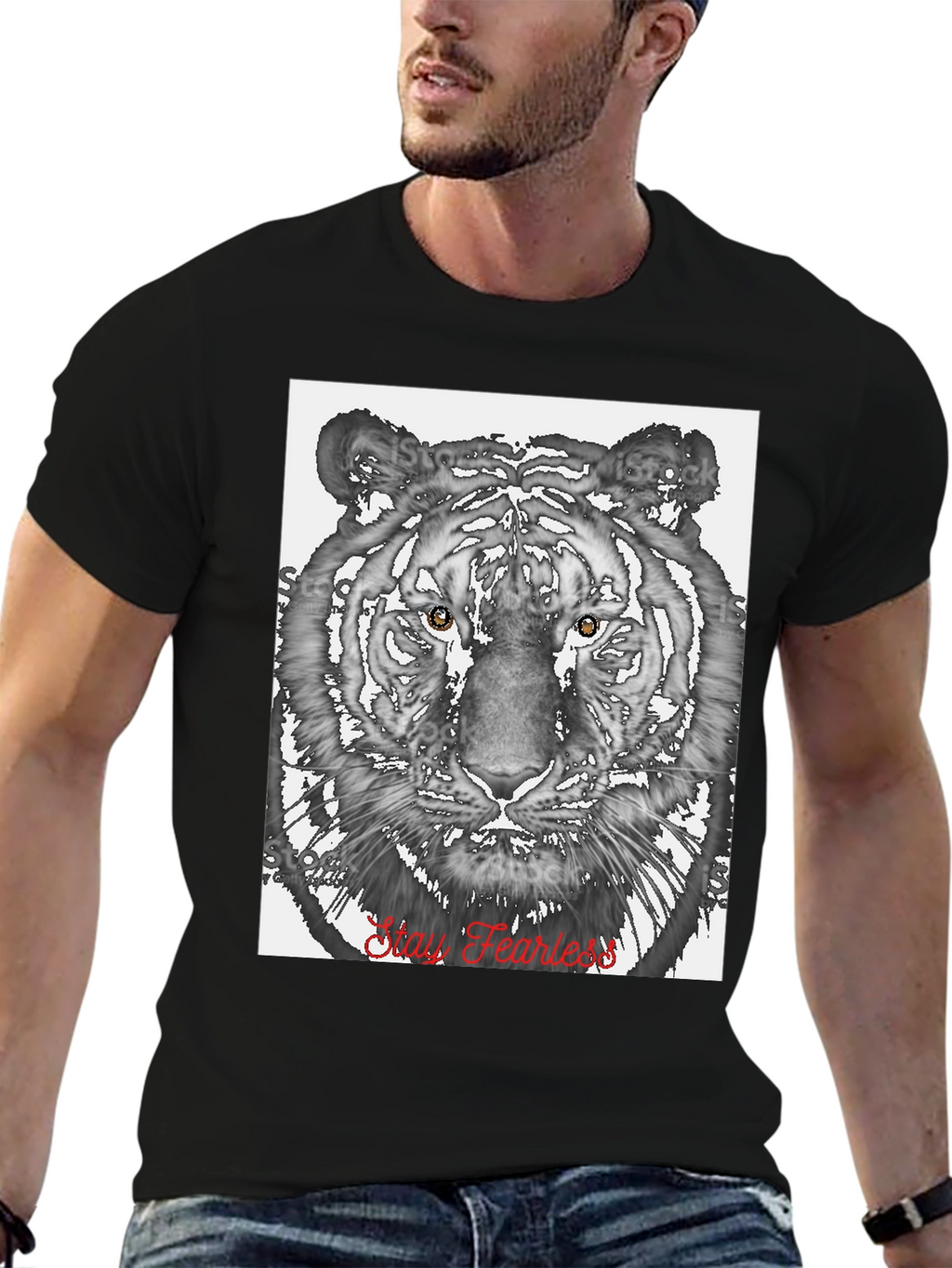 Stay Fearless Tiger Graphic Tee