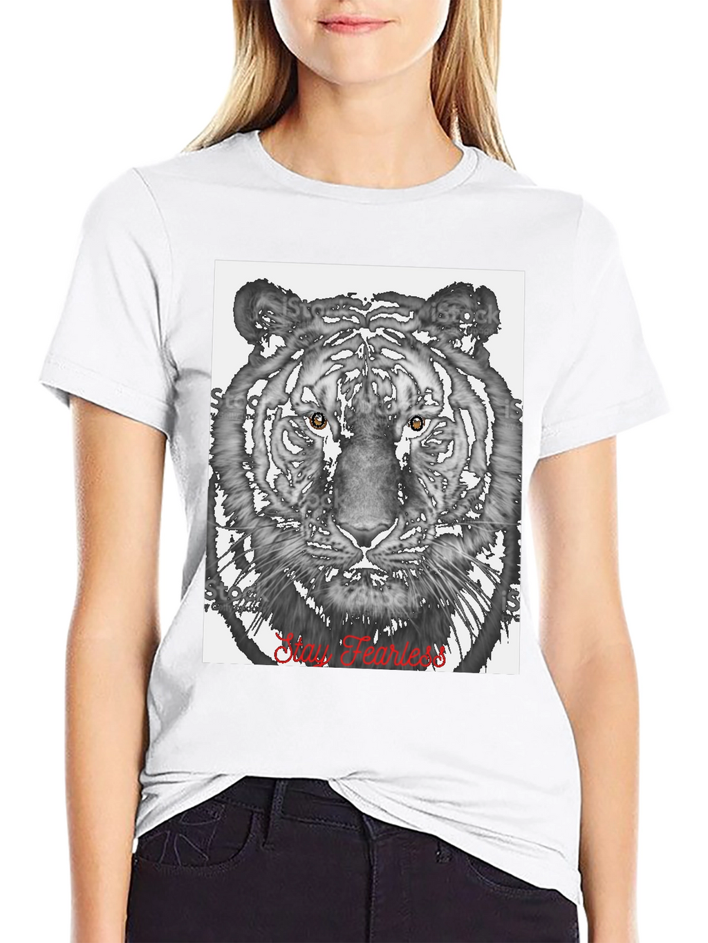 Stay Fearless Tiger Graphic Tee